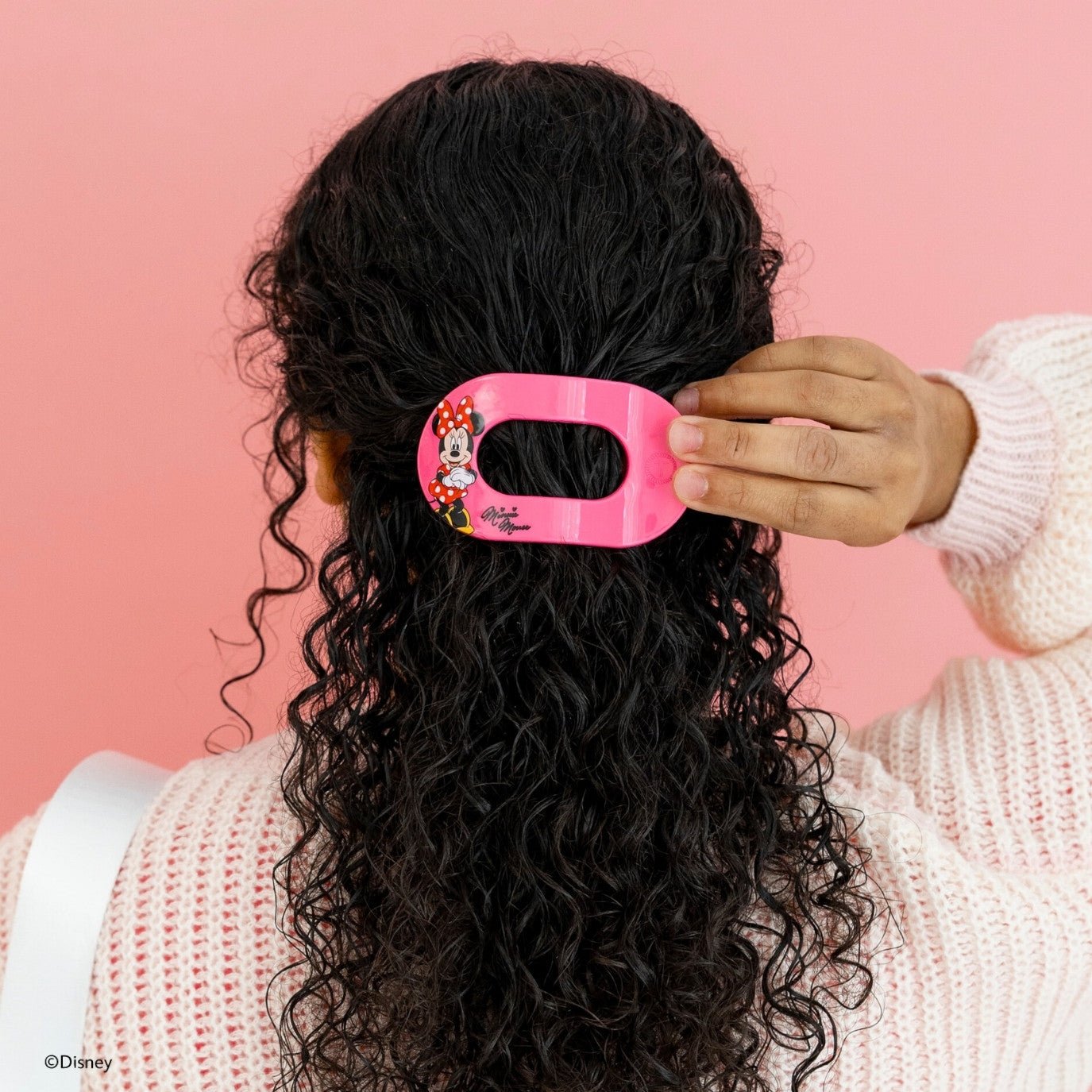 Minnie Mouse Medium Flat Round Hair Clip