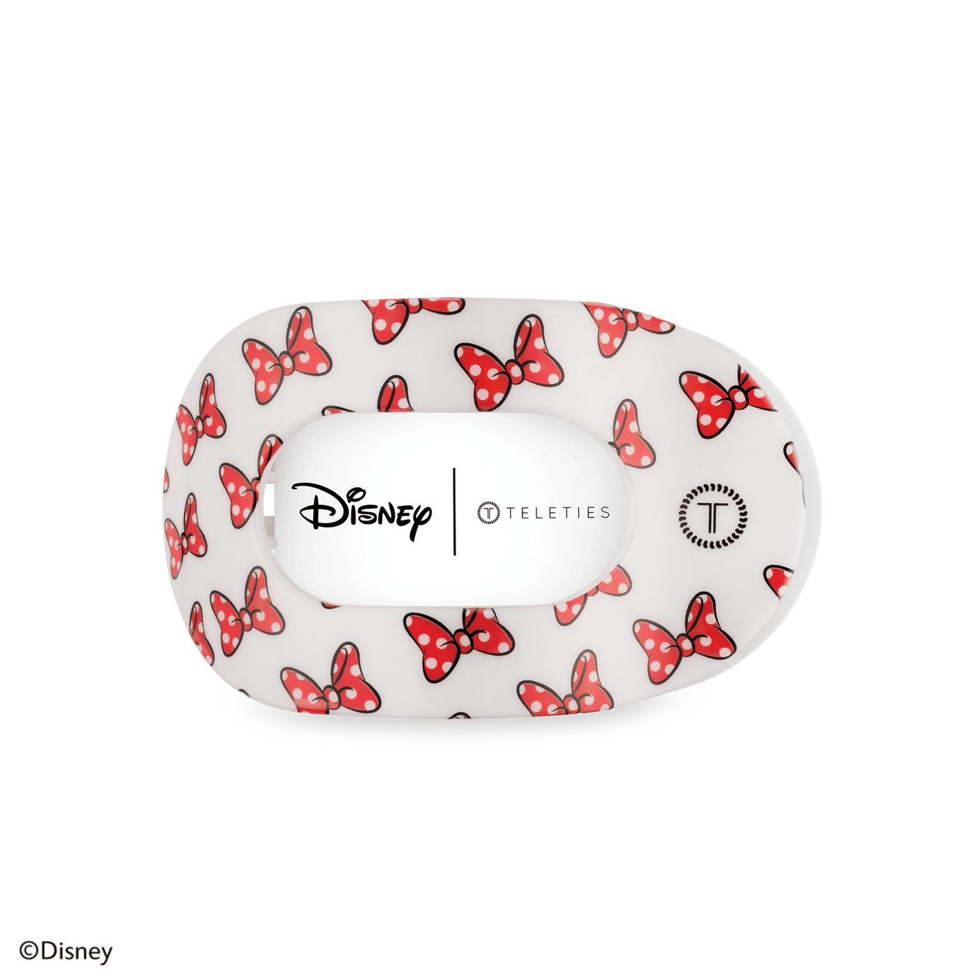 Minnie Mouse Loves Her Bows! Medium Flat Round Hair Clip
