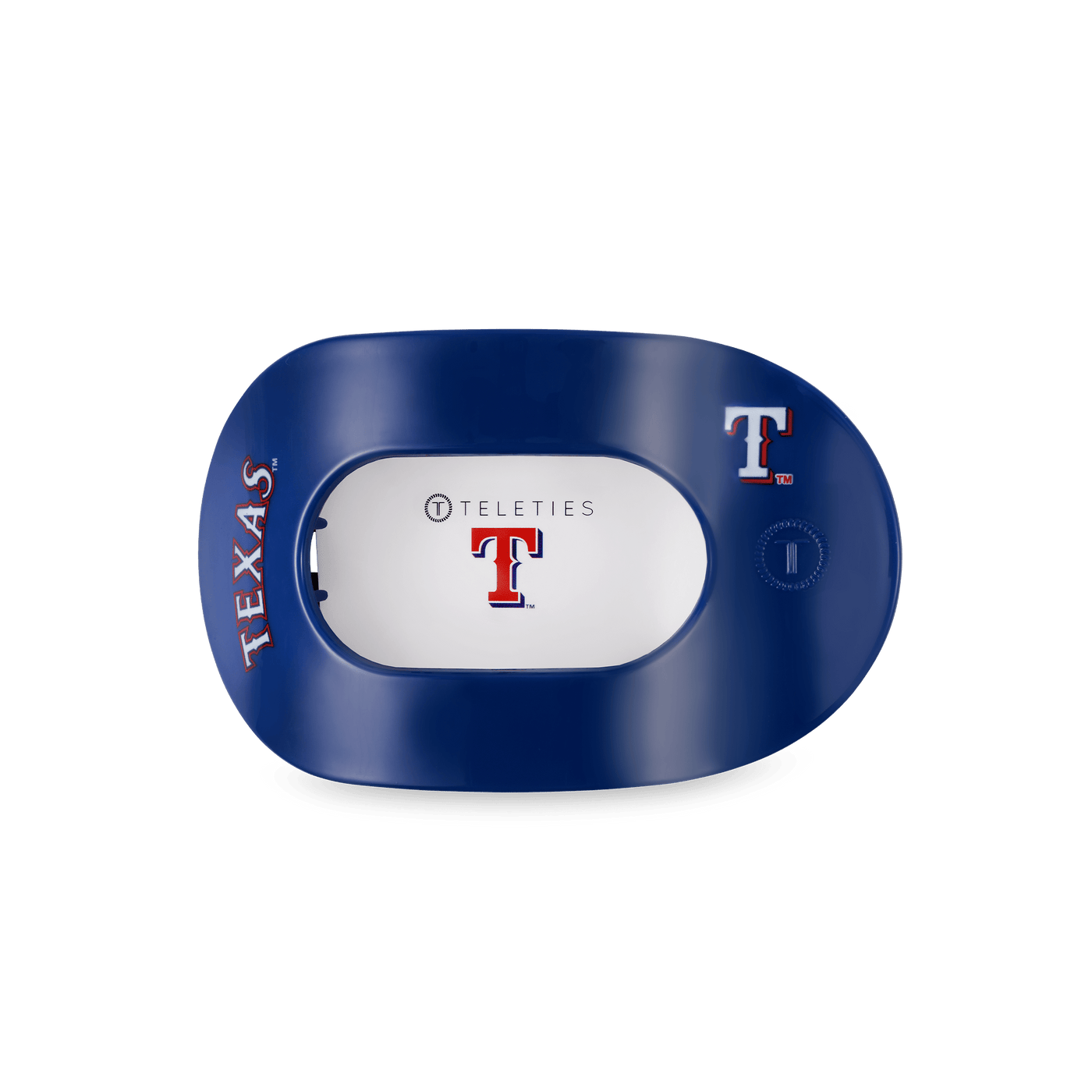 Texas Rangers Medium Flat Round Hair Clip