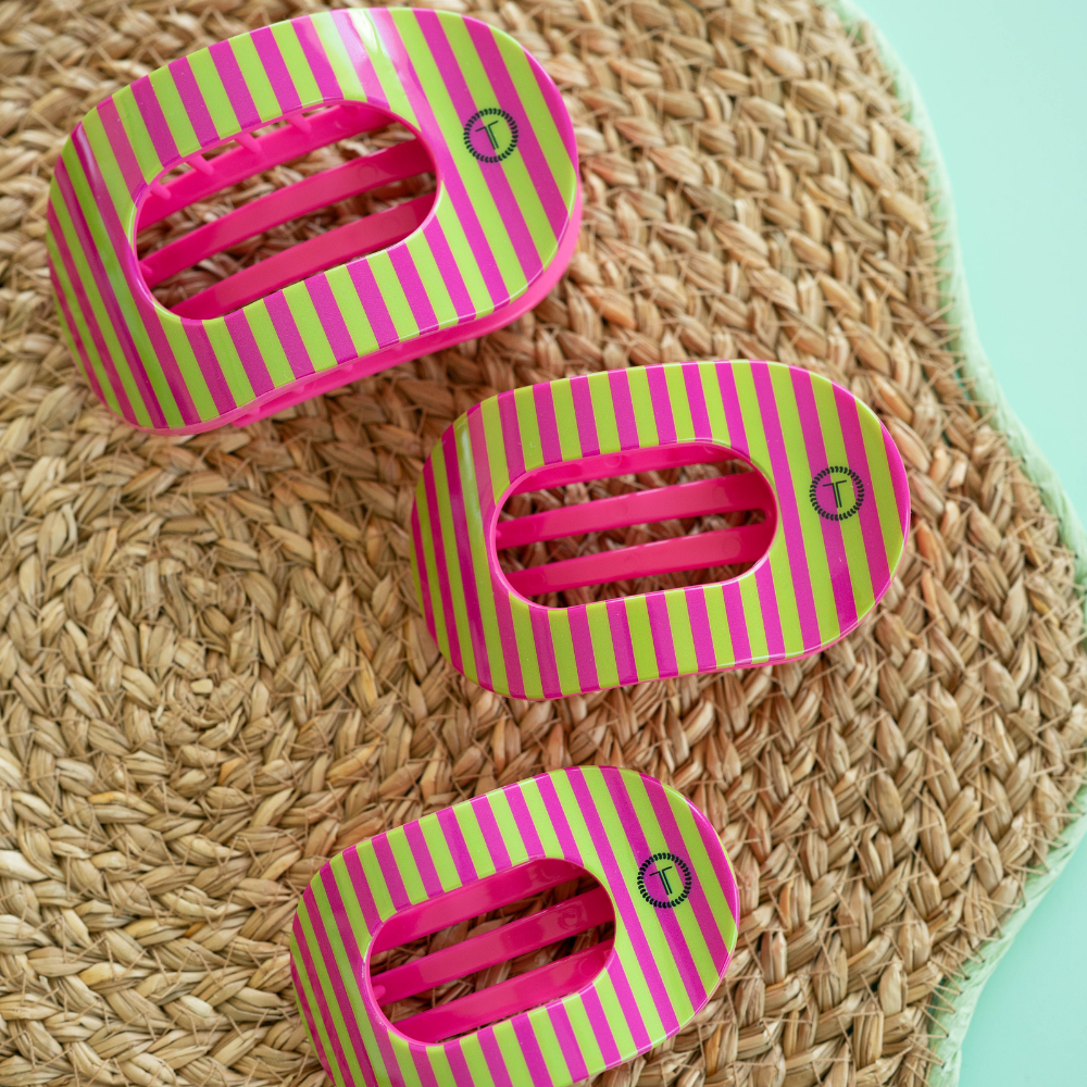Summer Crush Large Flat Round Hair Clip