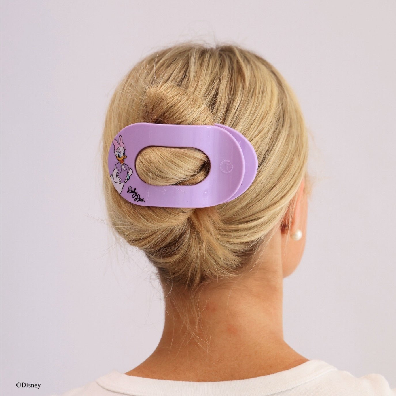 Daisy Duck Large Flat Round Hair Clip