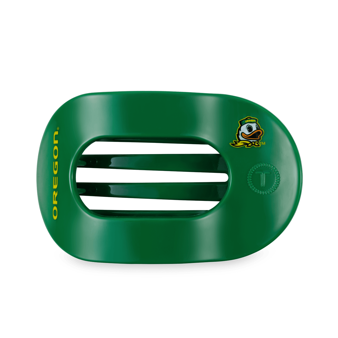 Go Ducks! Large Flat Round Hair Clip