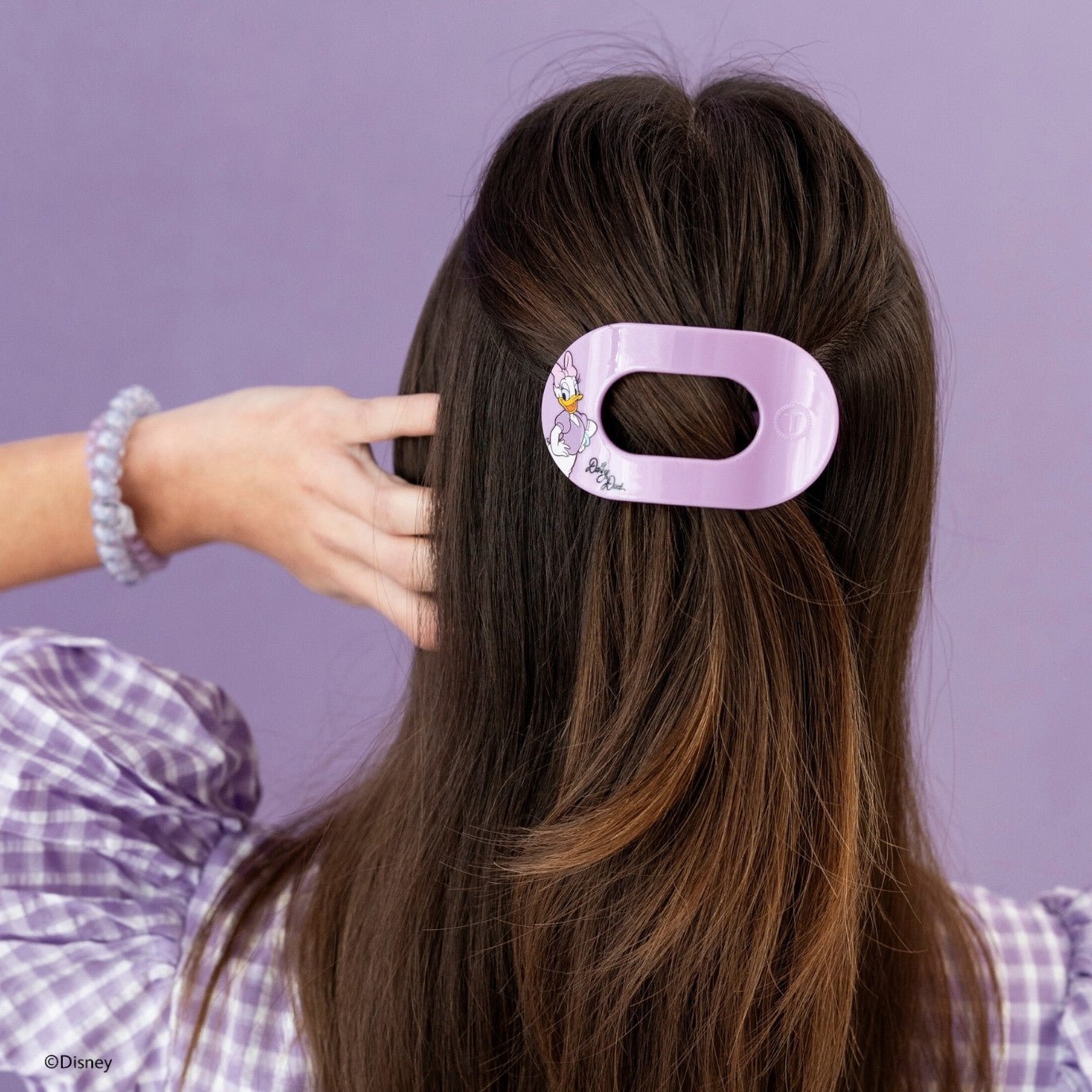 Daisy Duck Small Flat Round Hair Clip