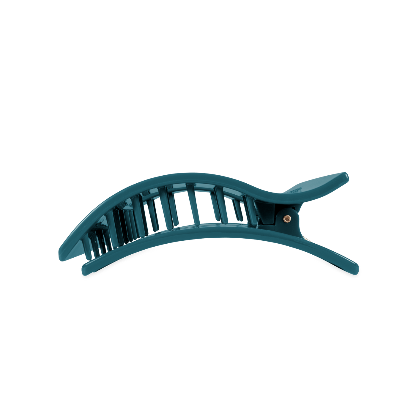 Teal With It Large Flat Rectangle Hair Clip