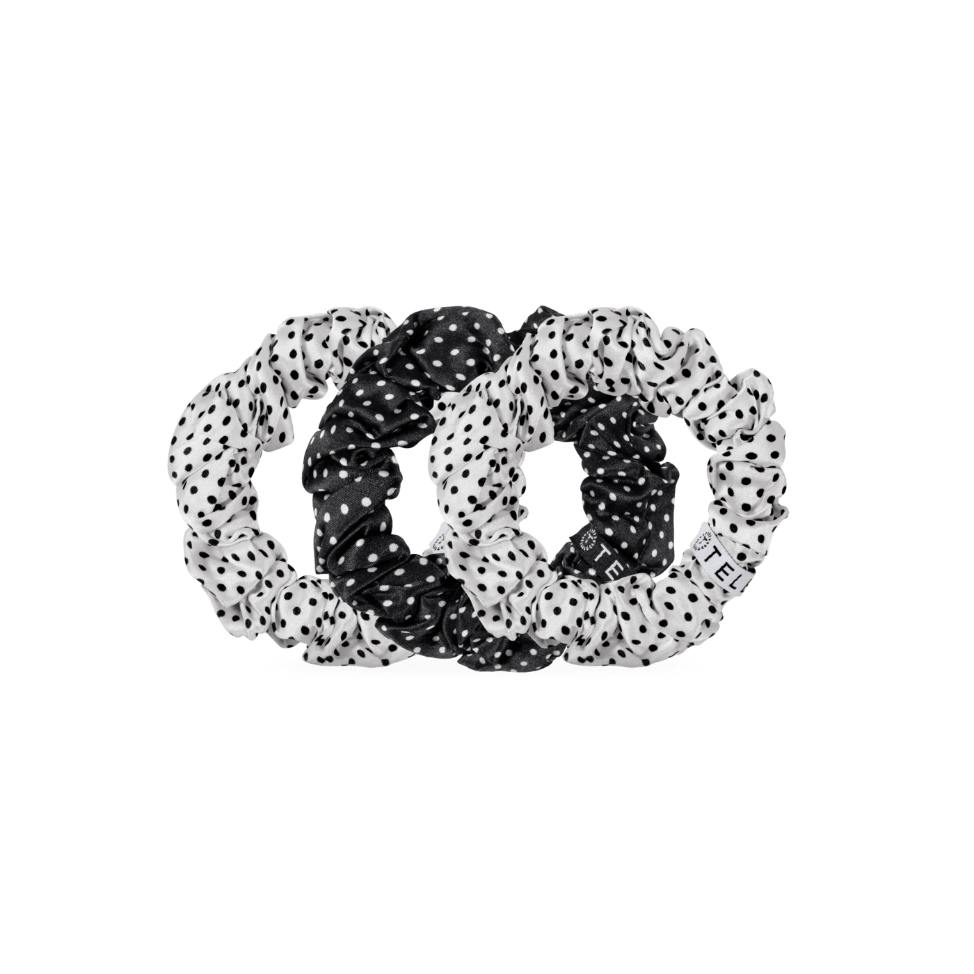 Polka Dot Party Large Silk Scrunchies
