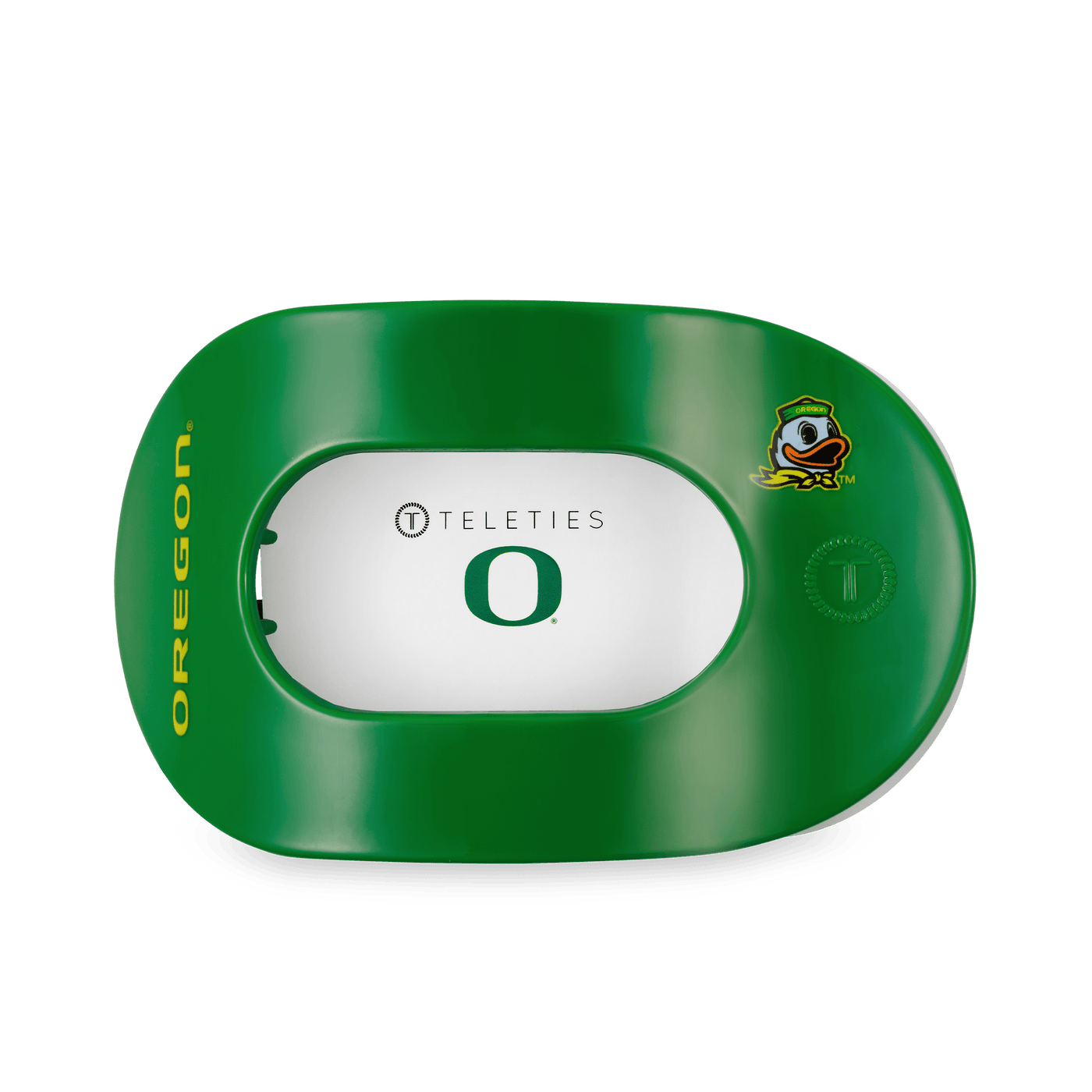 Go Ducks! Large Flat Round Hair Clip