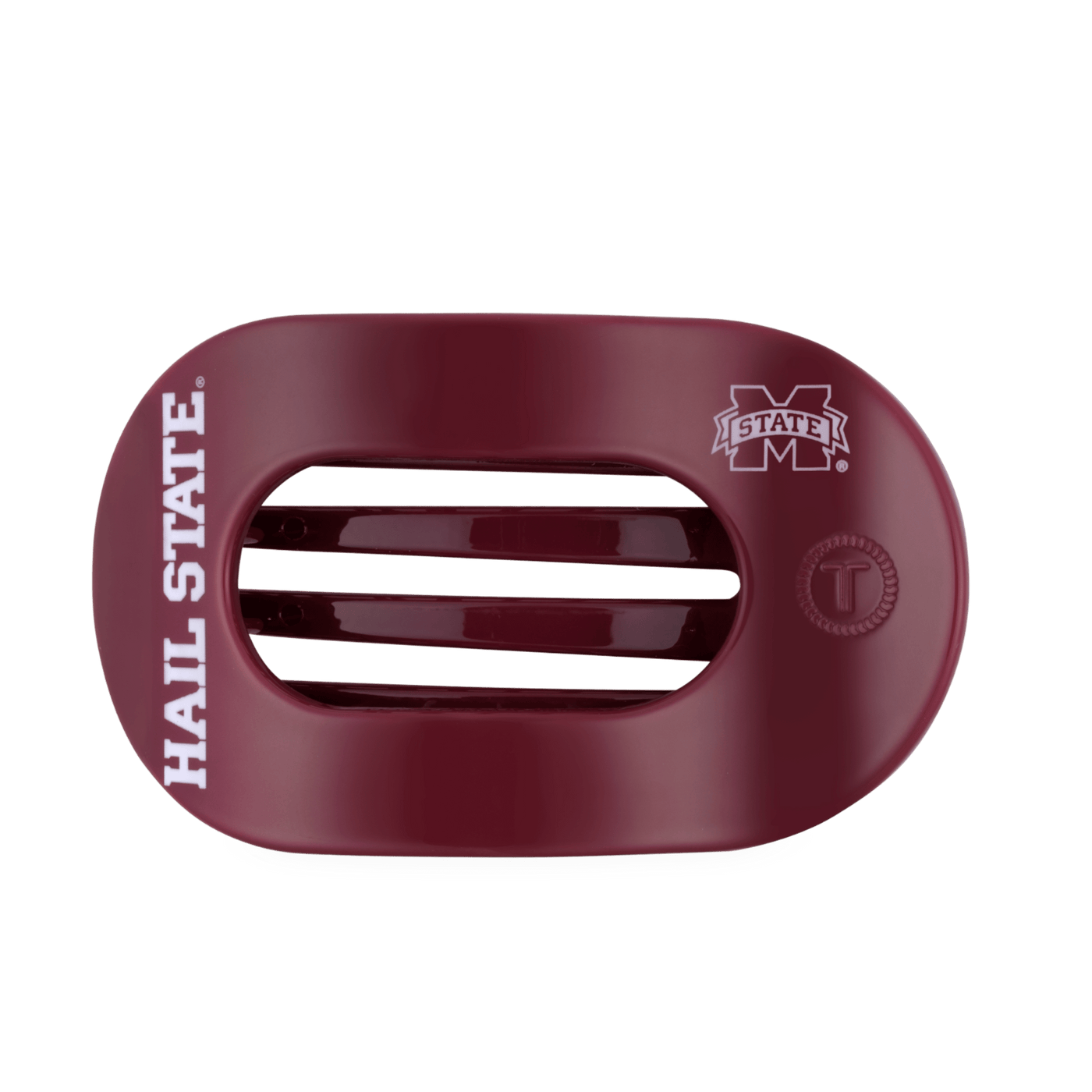 Hail State! Large Flat Round Hair Clip