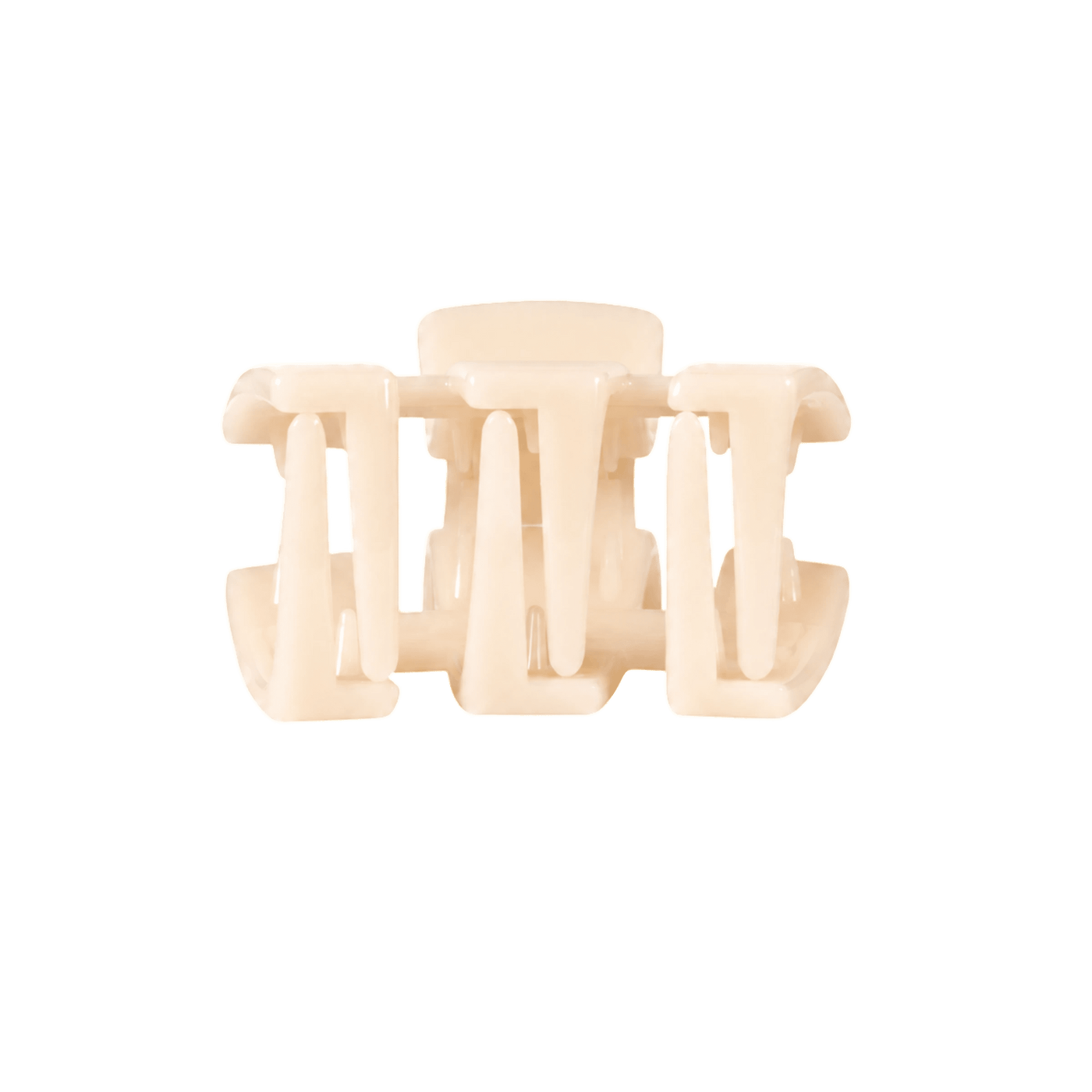 Classic Almond Beige Petite Claw Clip