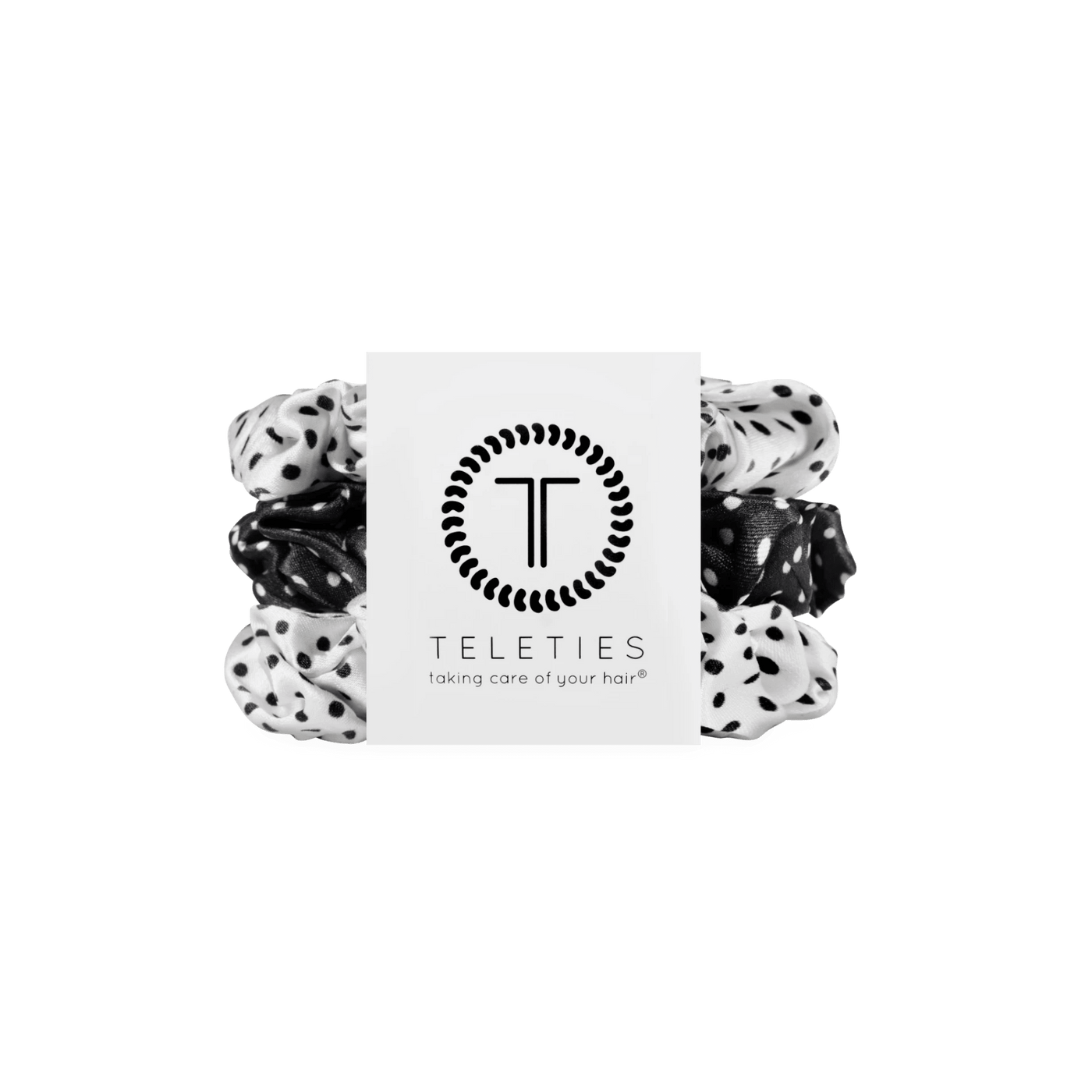 Polka Dot Party Large Silk Scrunchies