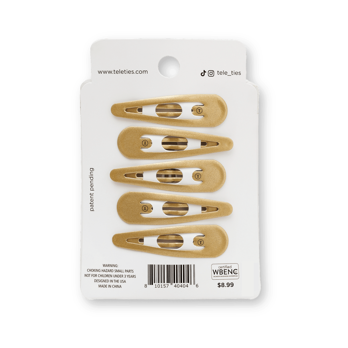 Gold Snap Clip (6Ct)