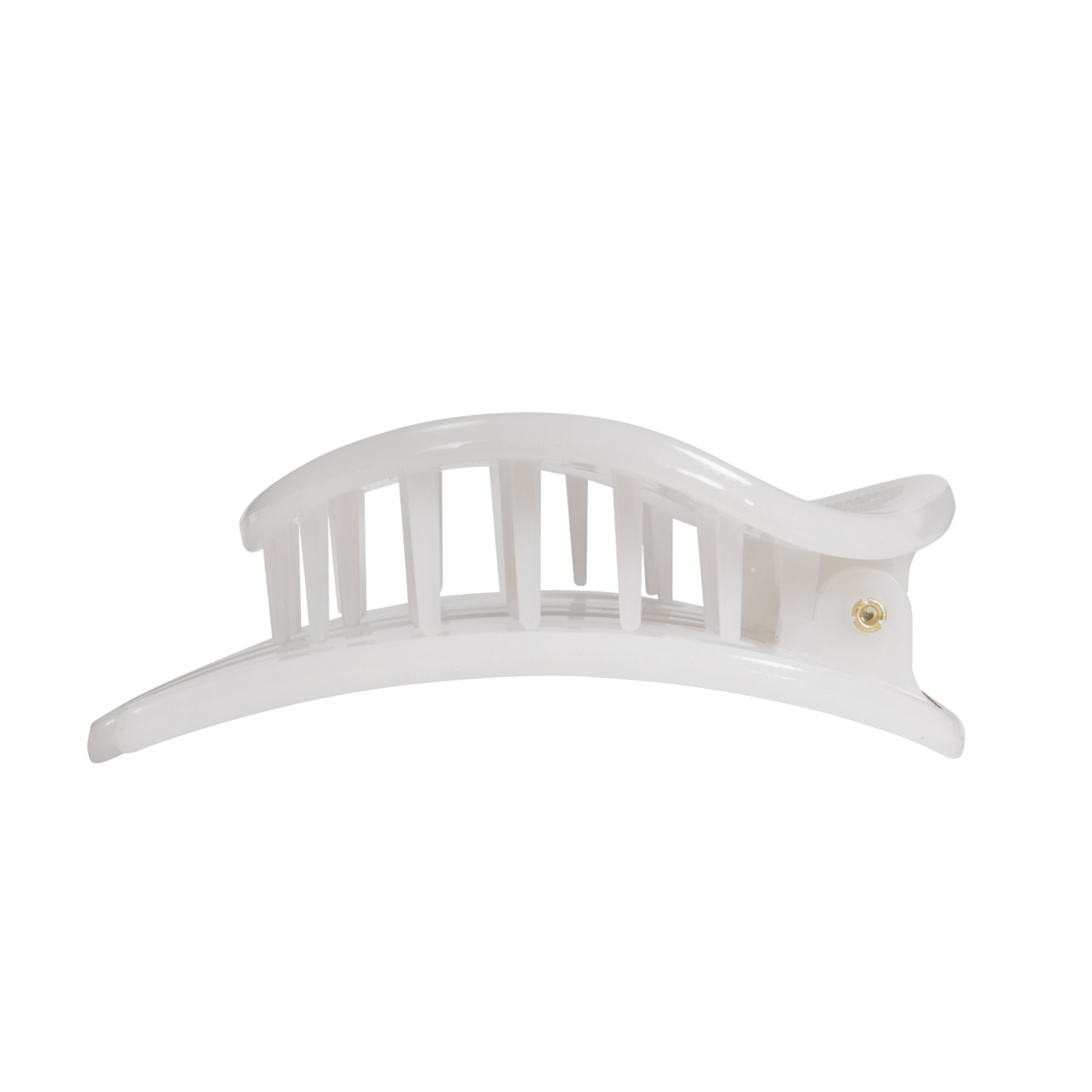 Coconut White Large Flat Circle Hair Clip
