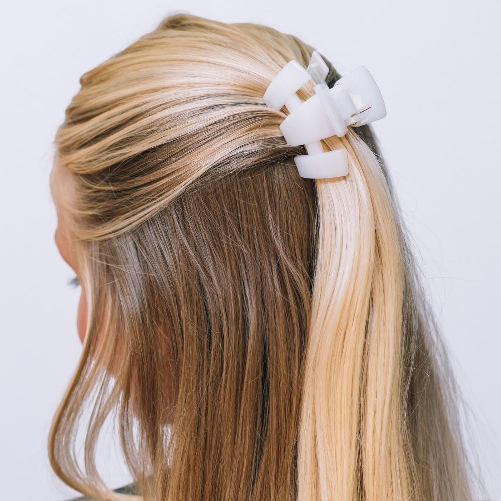 Classic Coconut White Petite Claw Clip
