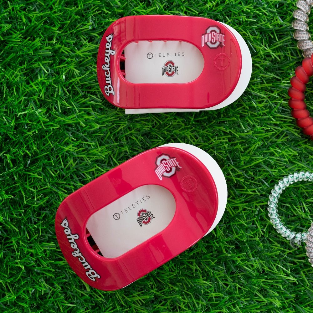 Go Bucks! Large Flat Round Hair Clip