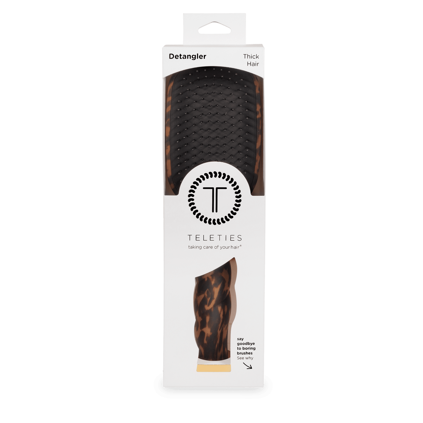 Detangler Hair Brush for Thick Hair – Tortoise