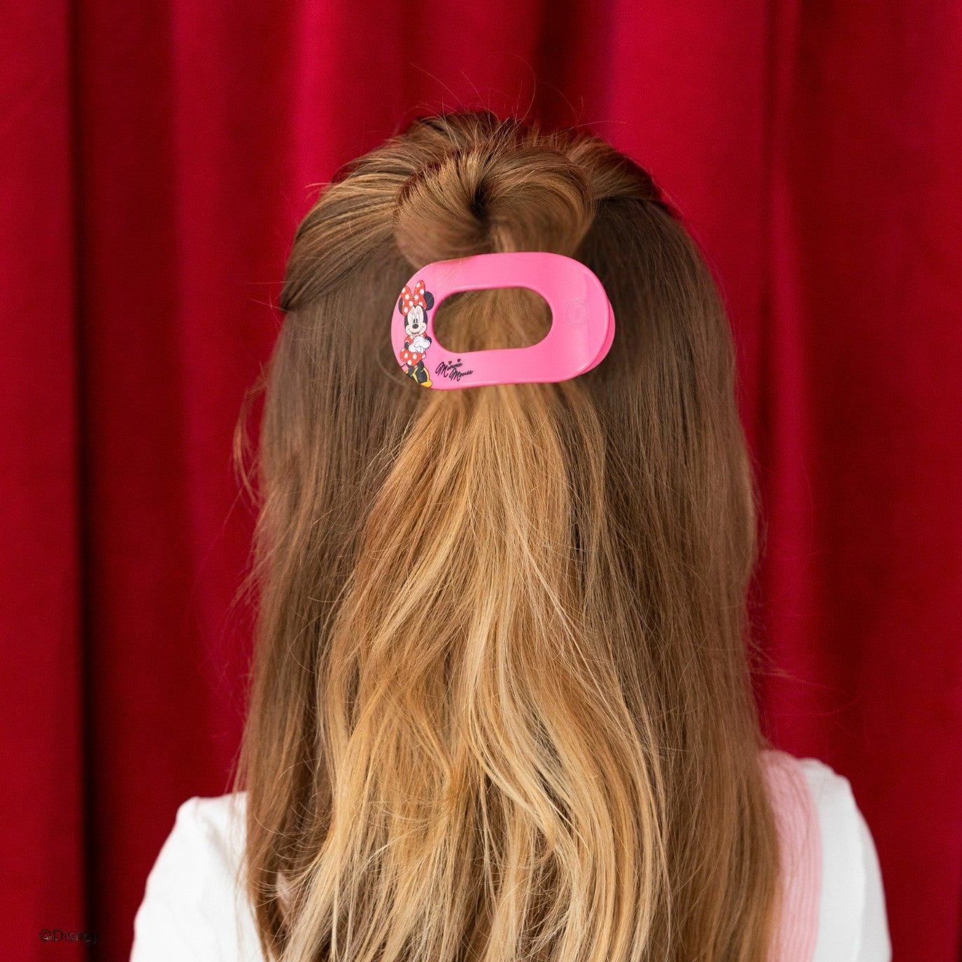 Minnie Mouse Small Flat Round Hair Clip