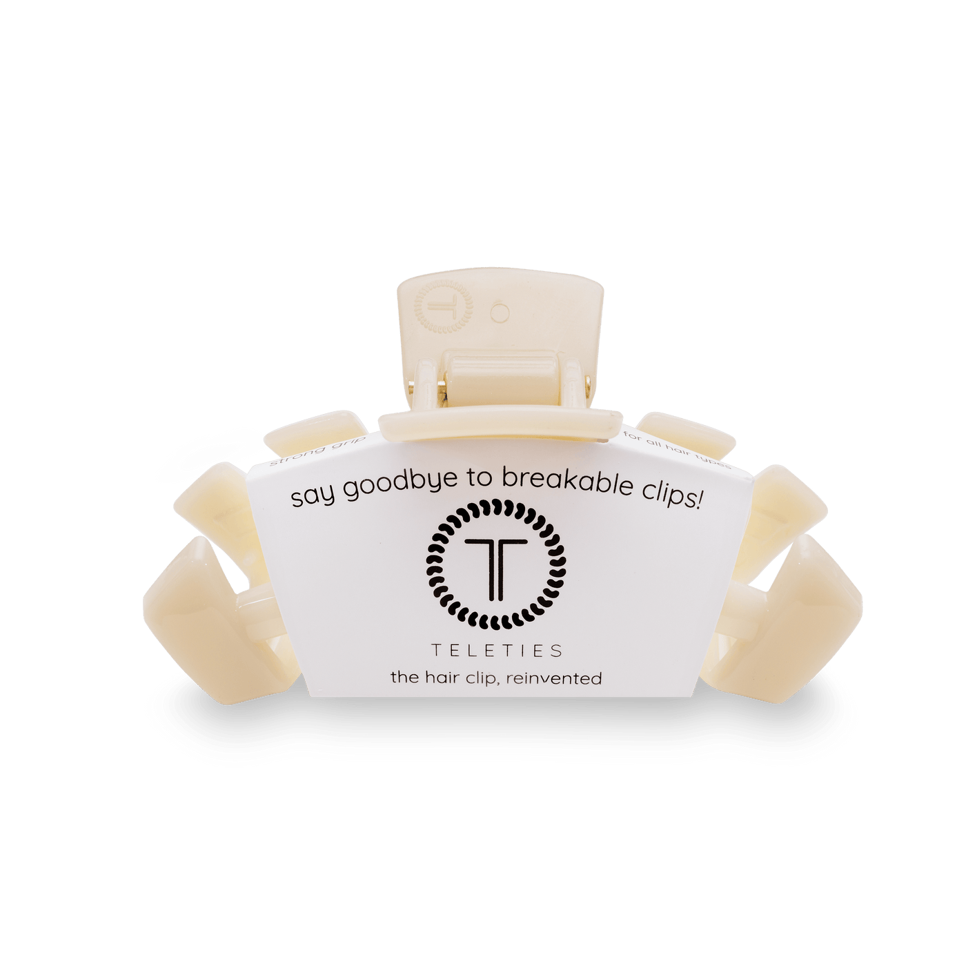 Classic Almond Beige Medium Claw Clip