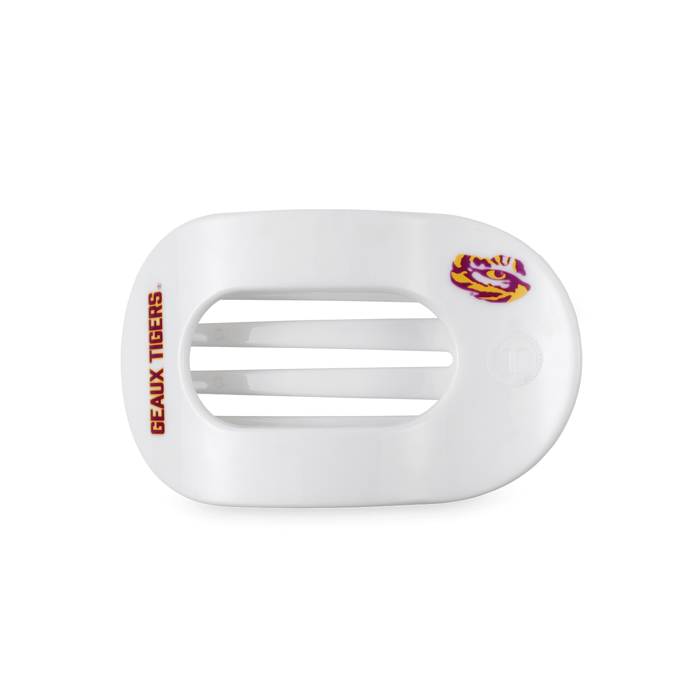 Geaux Tigers! Medium Flat Round Hair Clip