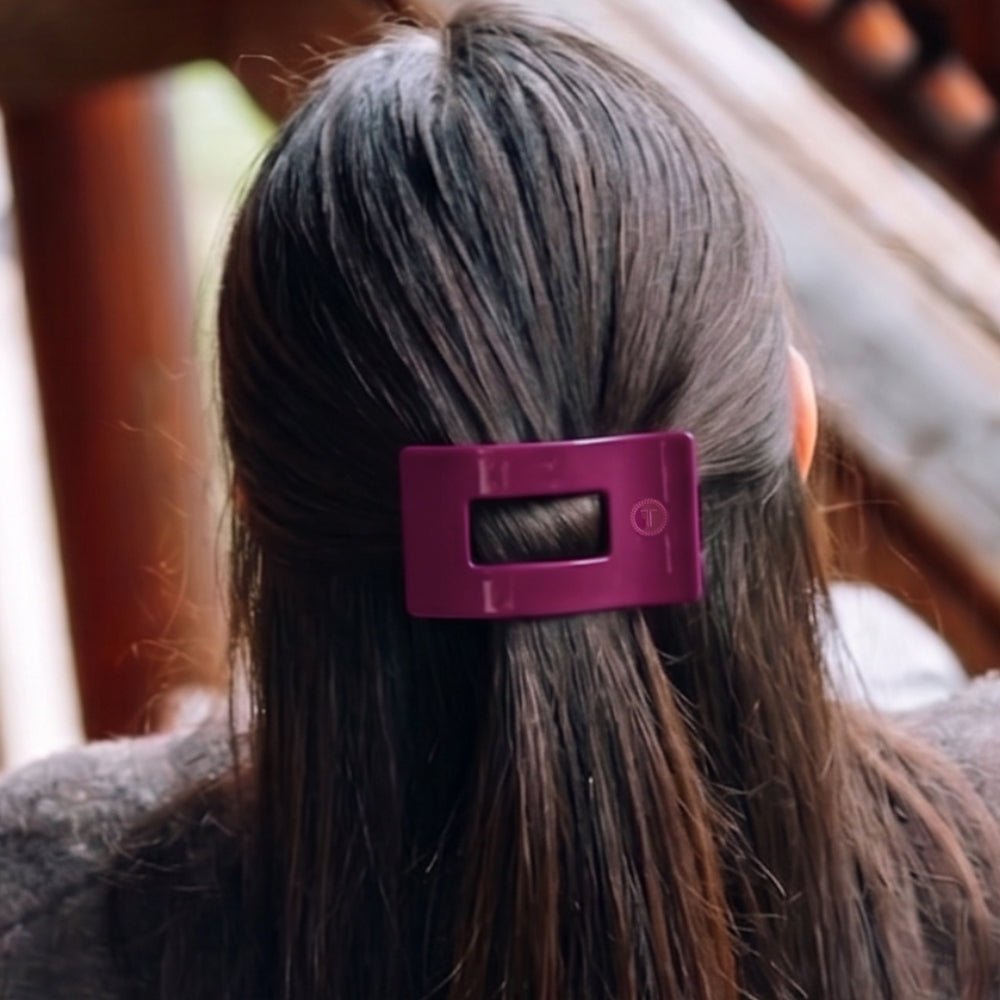 Mulberry Small Flat Rectangle Hair Clip