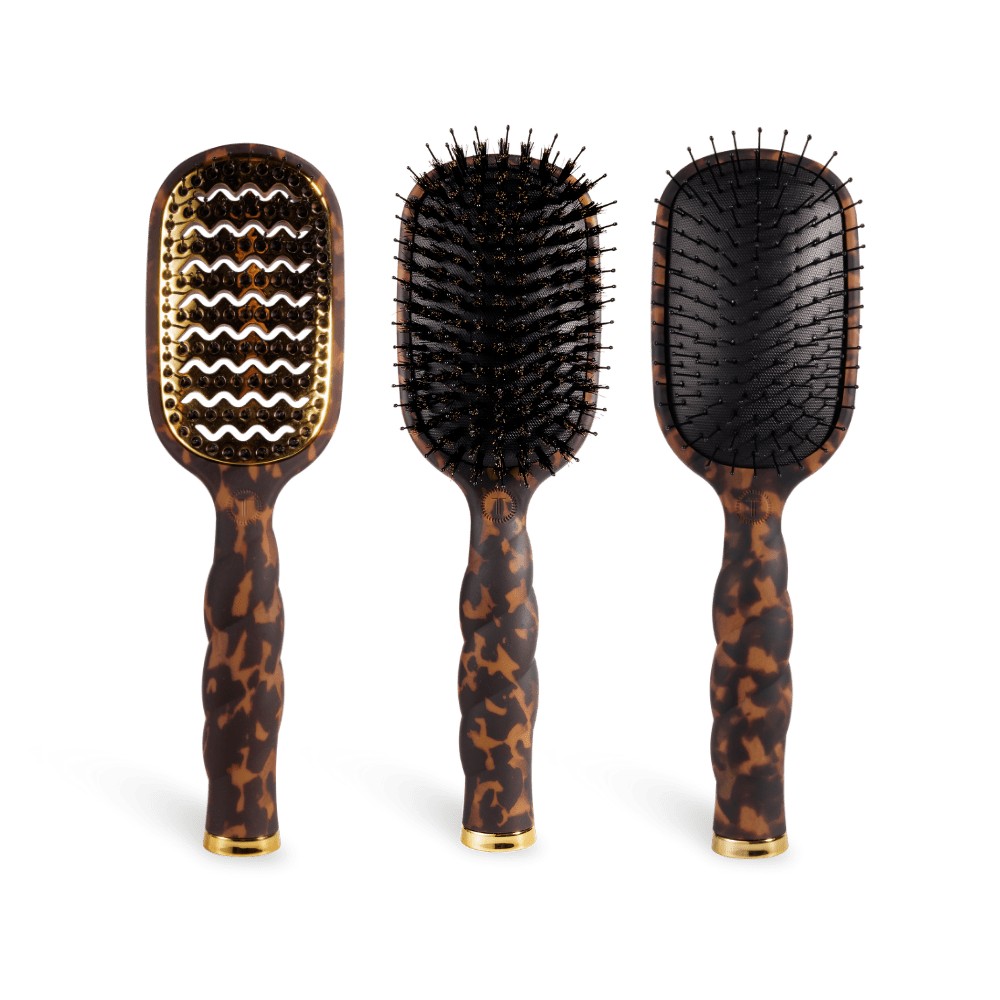Tortoise Hair Brush Bundle