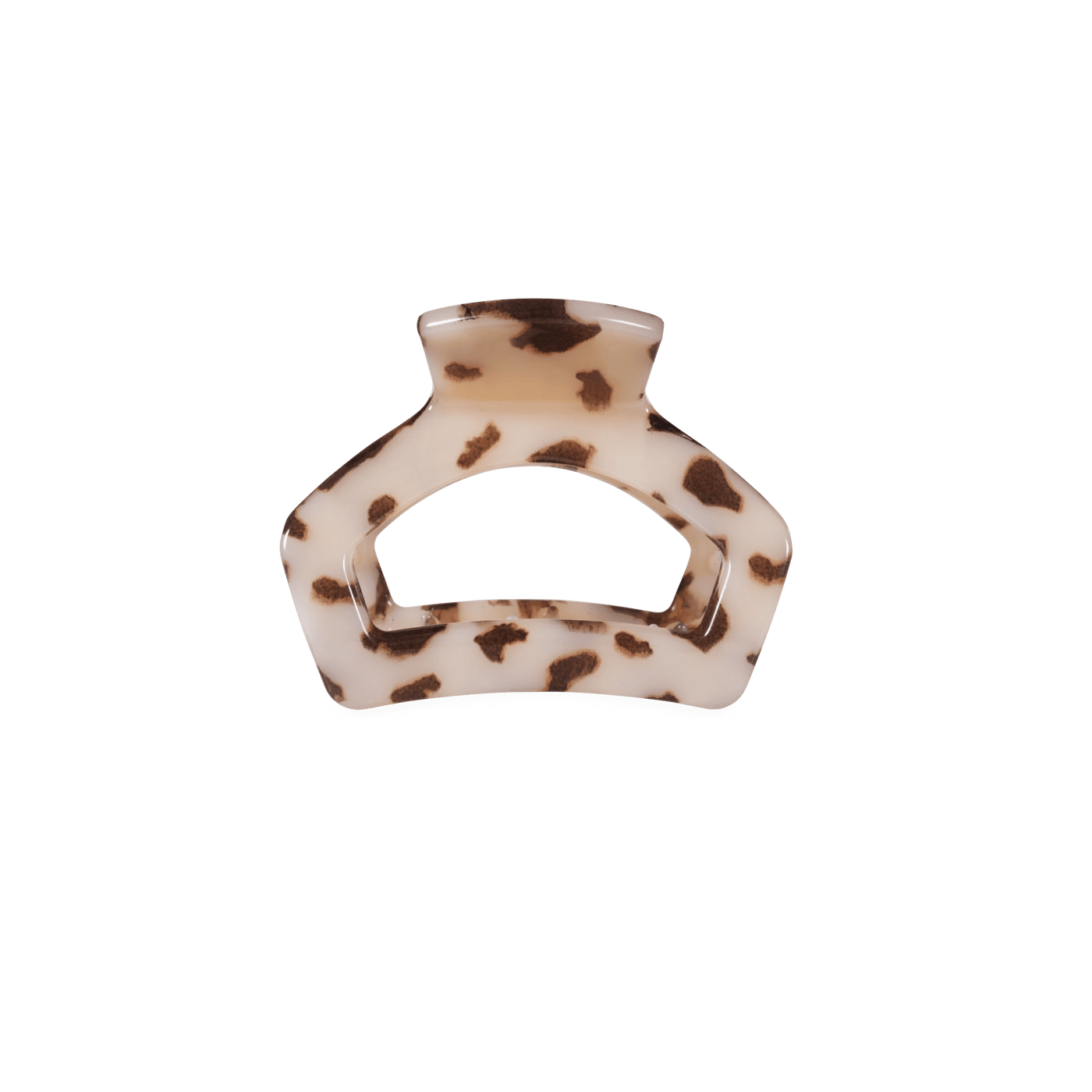 Open Blonde Tortoise Petite Hair Clip