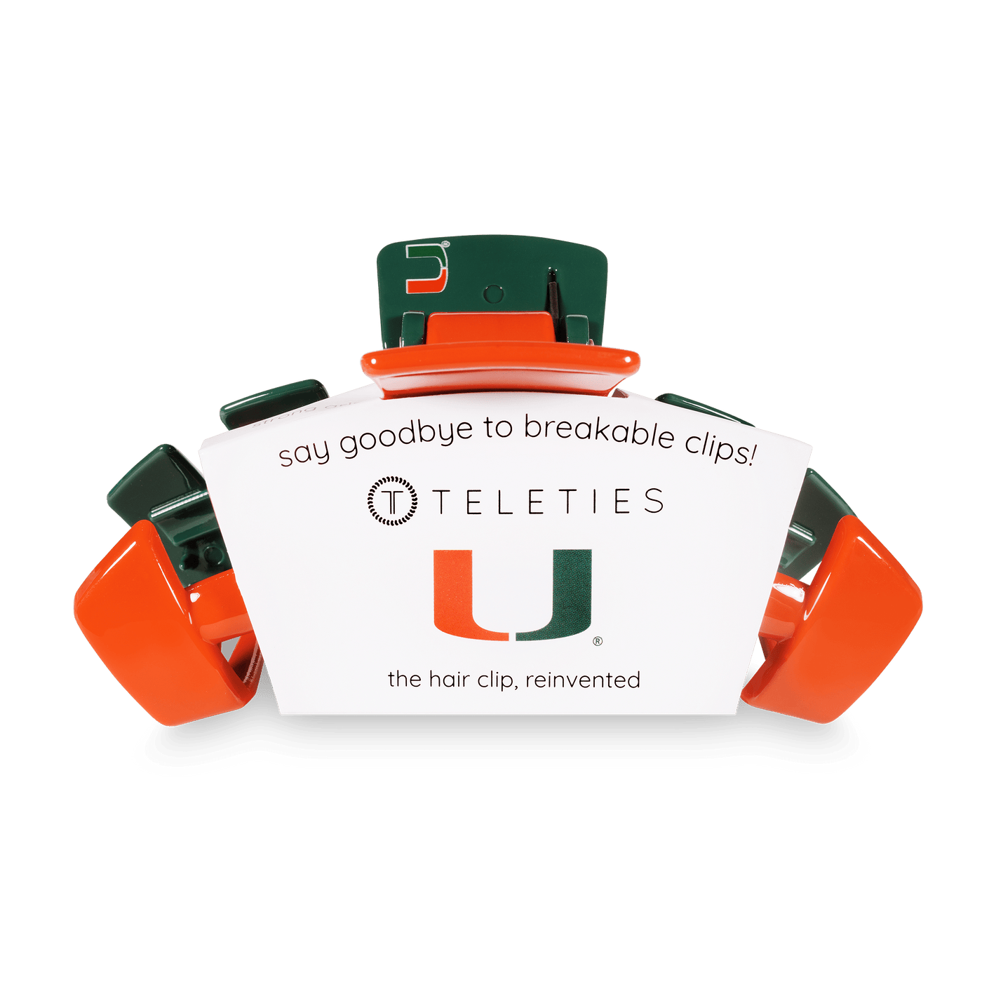 University of Miami Large Claw Clip