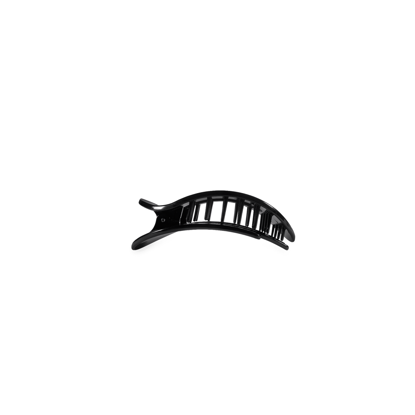 Jet Black Tiny Flat Round Clip