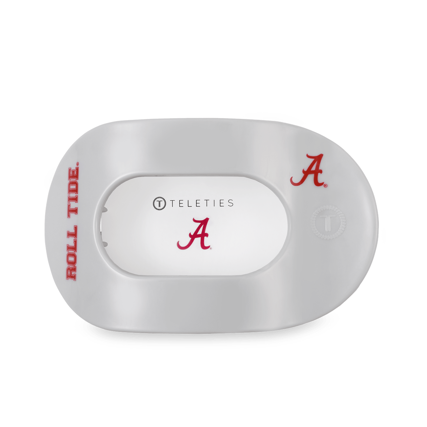 Roll Tide! Large Flat Round Hair Clip