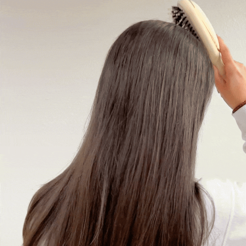 Boar Bristle Hair Brush - Tan