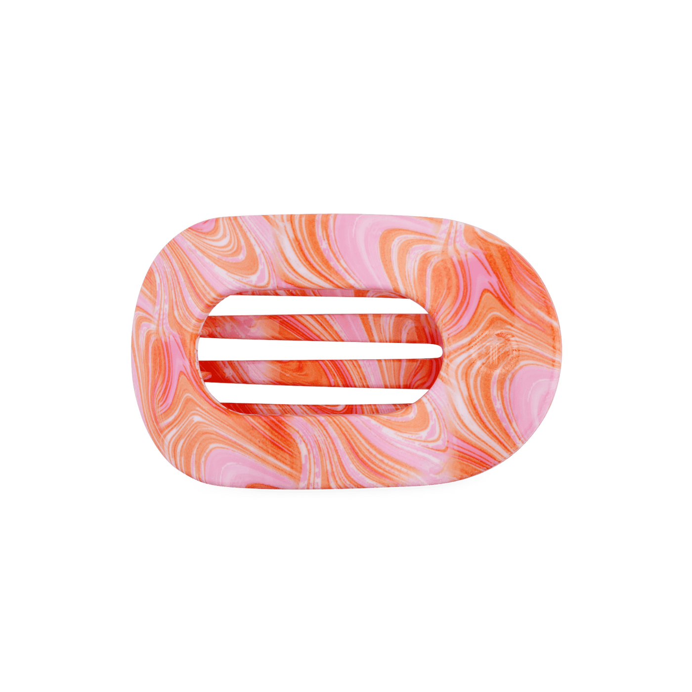 Just Keep Swimming Medium Flat Round Hair Clip