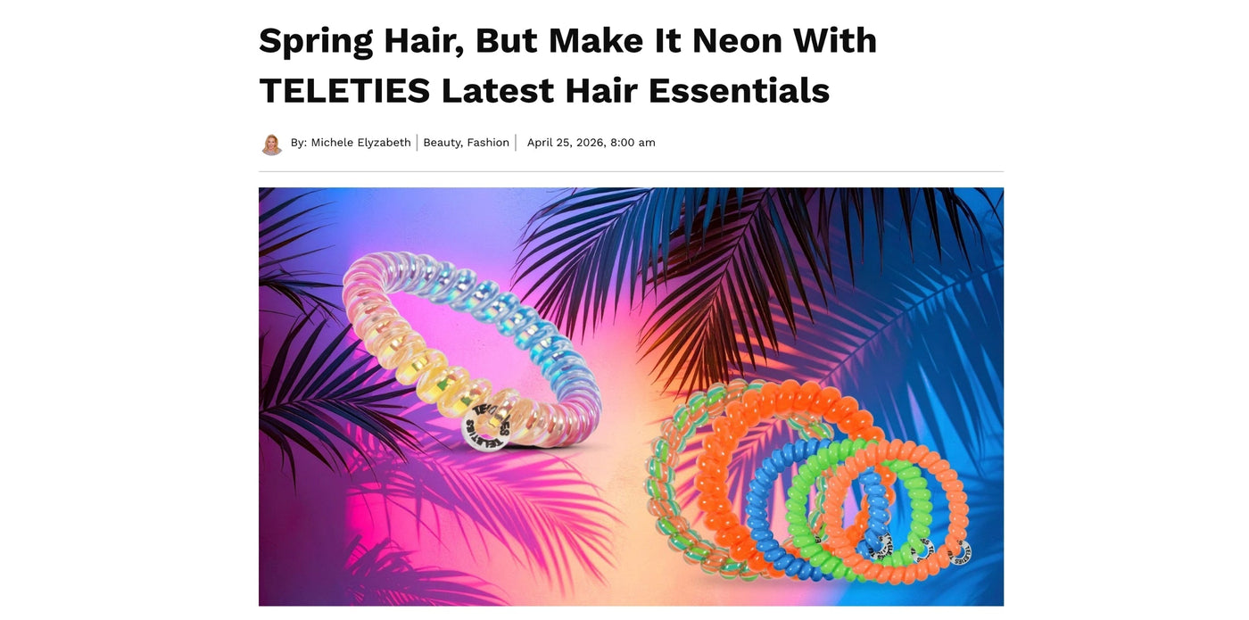 Spring Hair, But Make It Neon With TELETIES Latest Hair Essentials