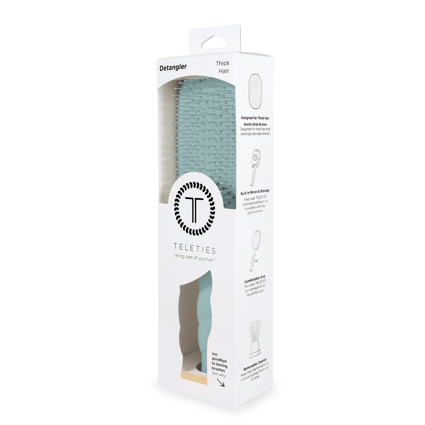 Detangler Hair Brush for Thick Hair – Blue