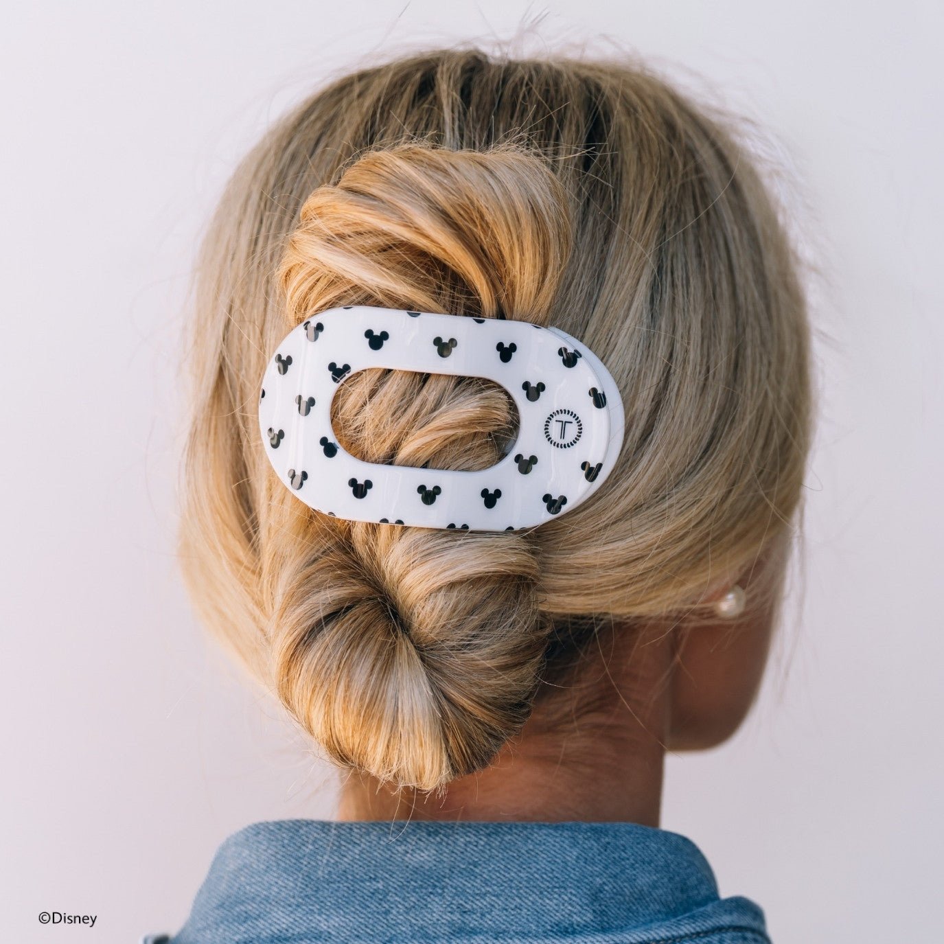 The Iconic Mickey Mouse Large Flat Round Hair Clip