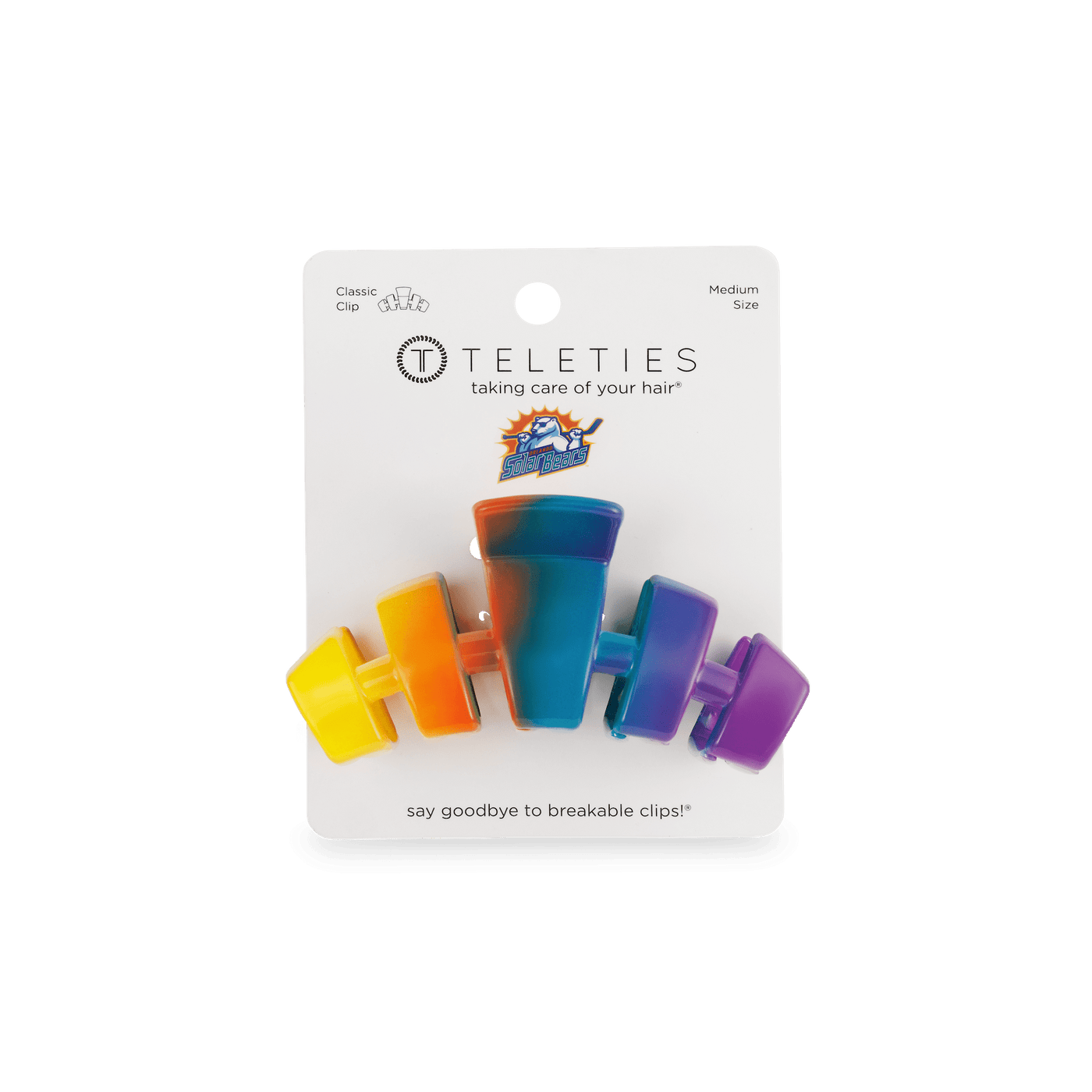Classic Solar Bears Medium Claw Clip
