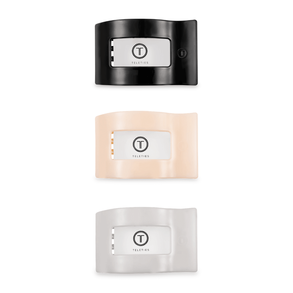 Rectangle Neutral Flat Clip Bundle - Medium