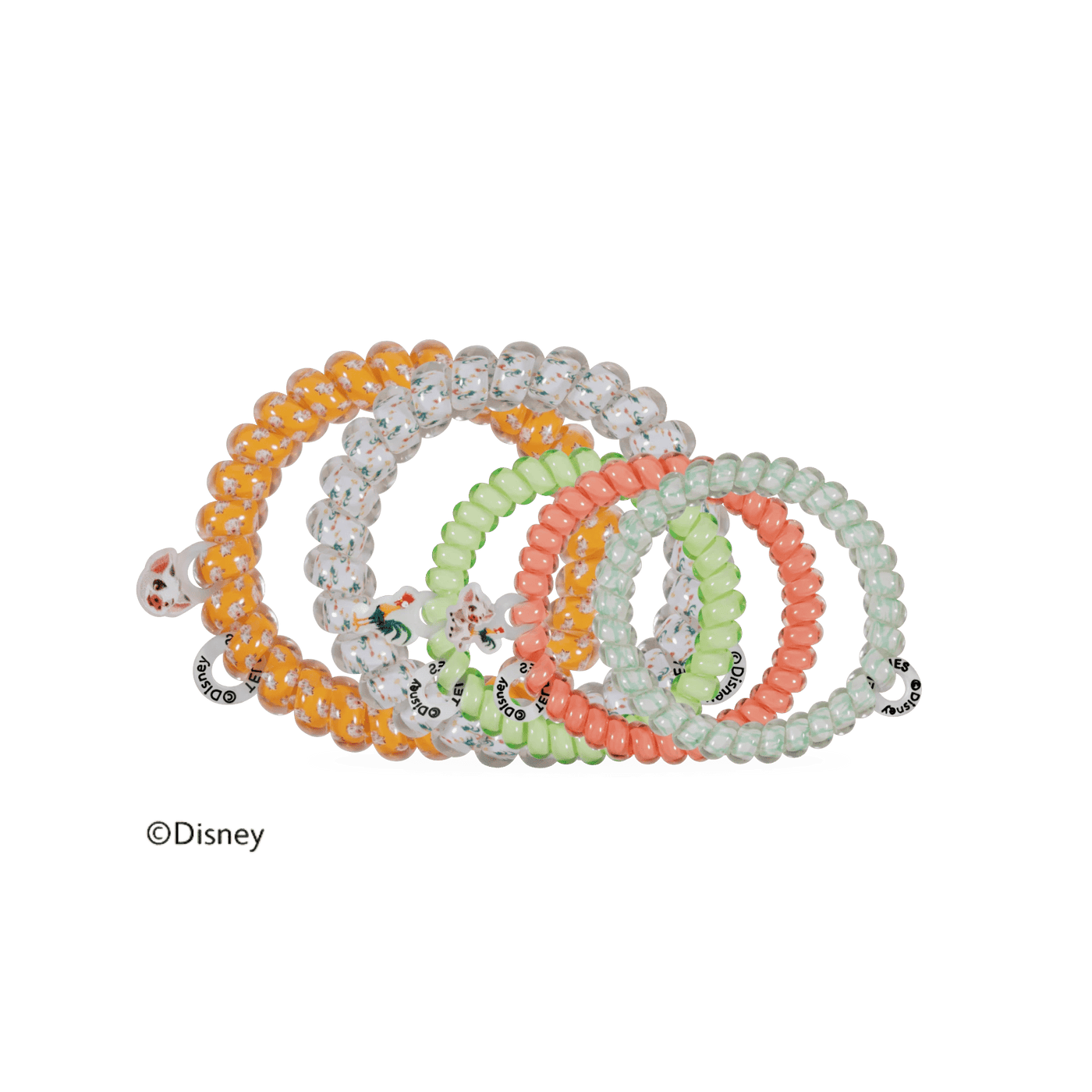 Pua and Heihei Mixed Hair Ties