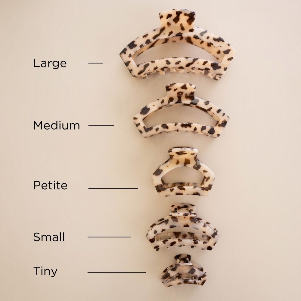 Open Blonde Tortoise Petite Hair Clip