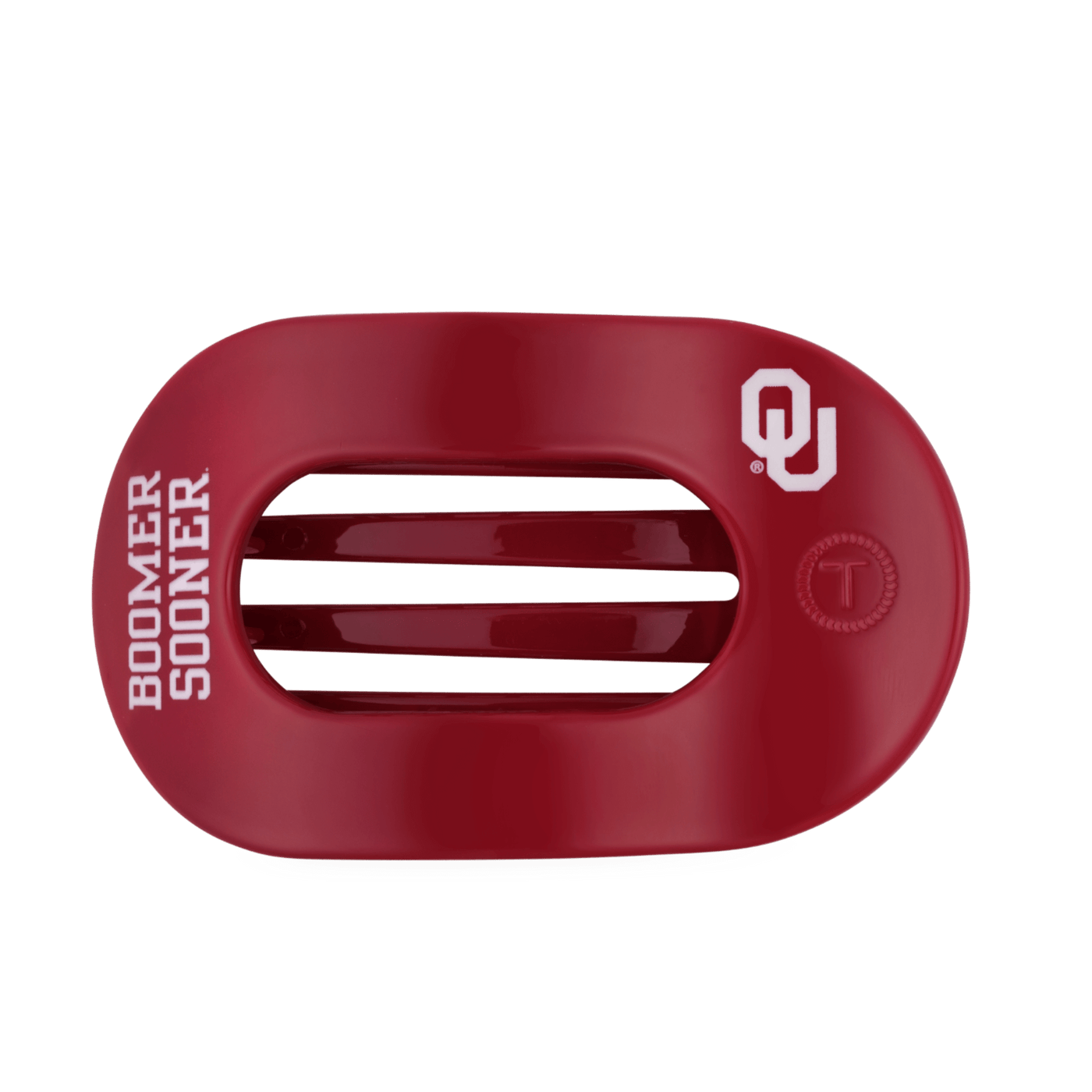 Boomer Sooner! Large Flat Round Hair Clip