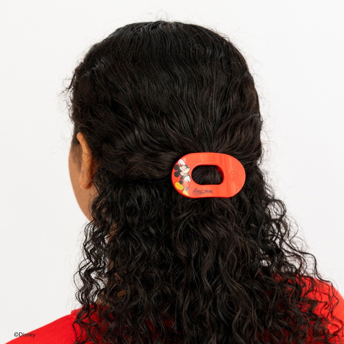 Mickey Mouse Tiny Flat Round Hair Clip