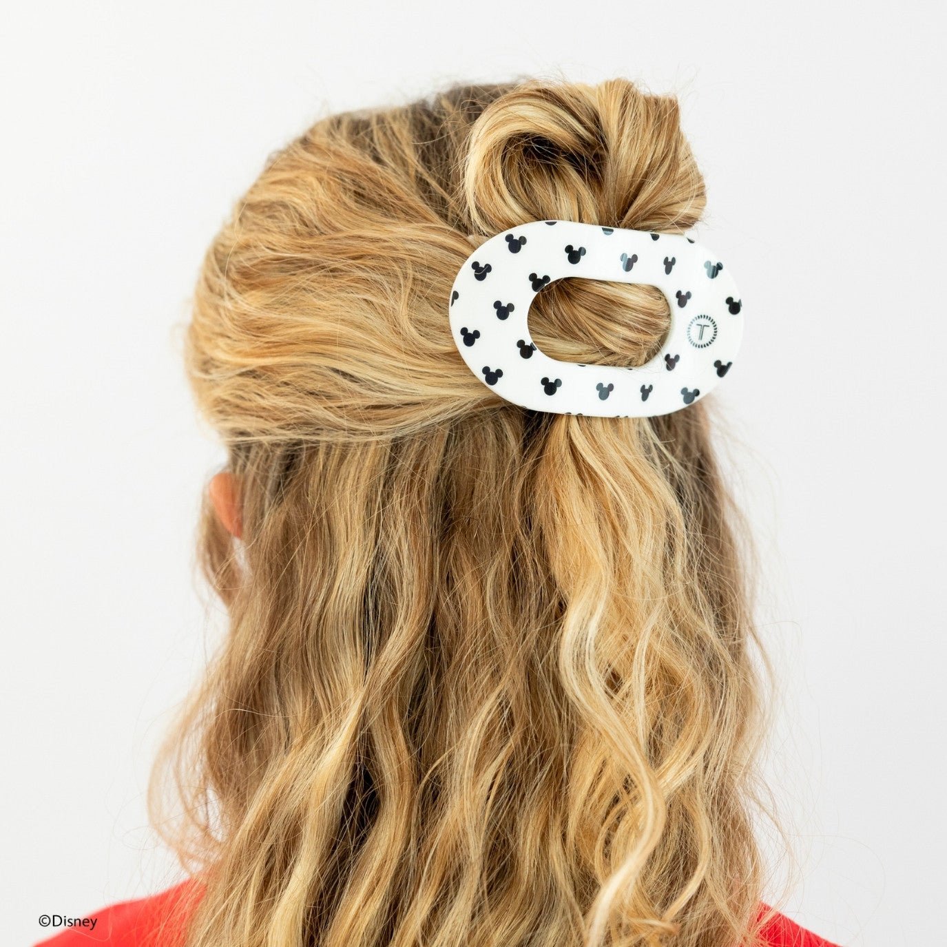 The Iconic Mickey Mouse Medium Flat Round Hair Clip