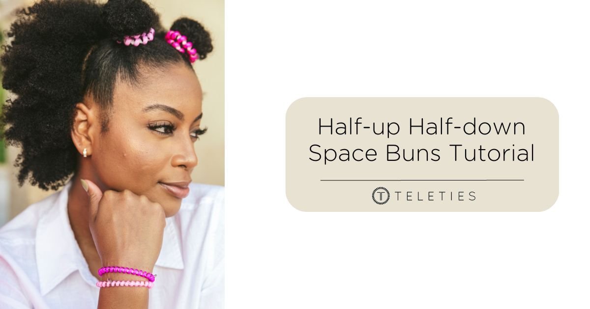 How to Do Half-Up Half-Down Space Buns