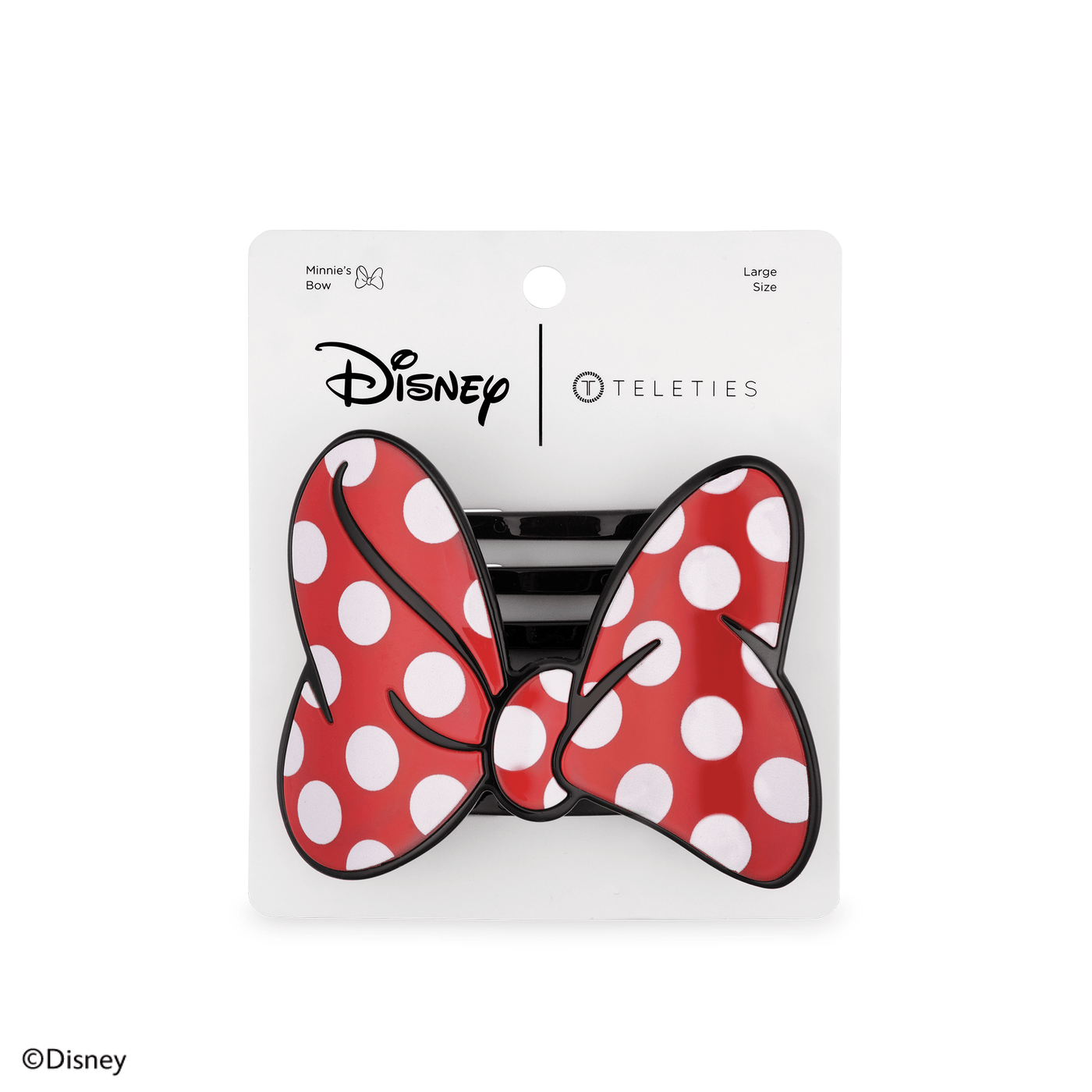 Disney: Minnie's Bow Large Flat Hair Clip