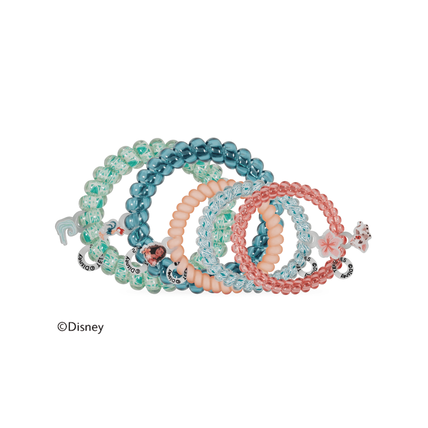 Moana and Friends Mixed Hair Ties