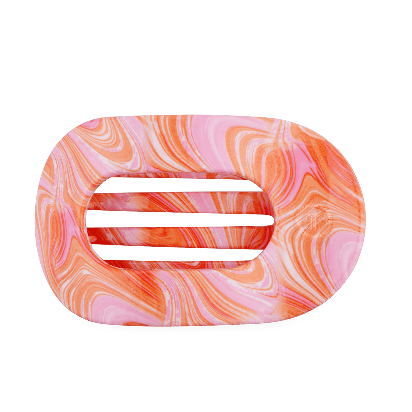 Just Keep Swimming Large Flat Round Hair Clip