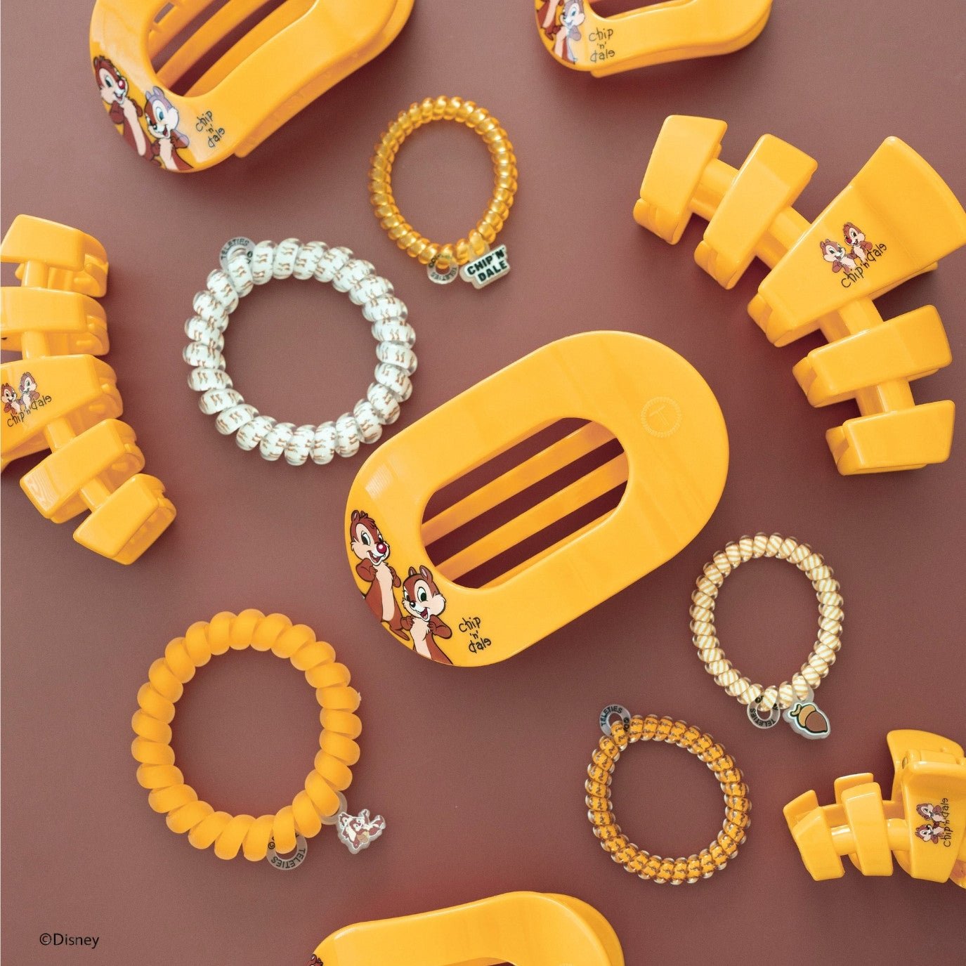 Chip 'N Dale Tiny Flat Round Hair Clip