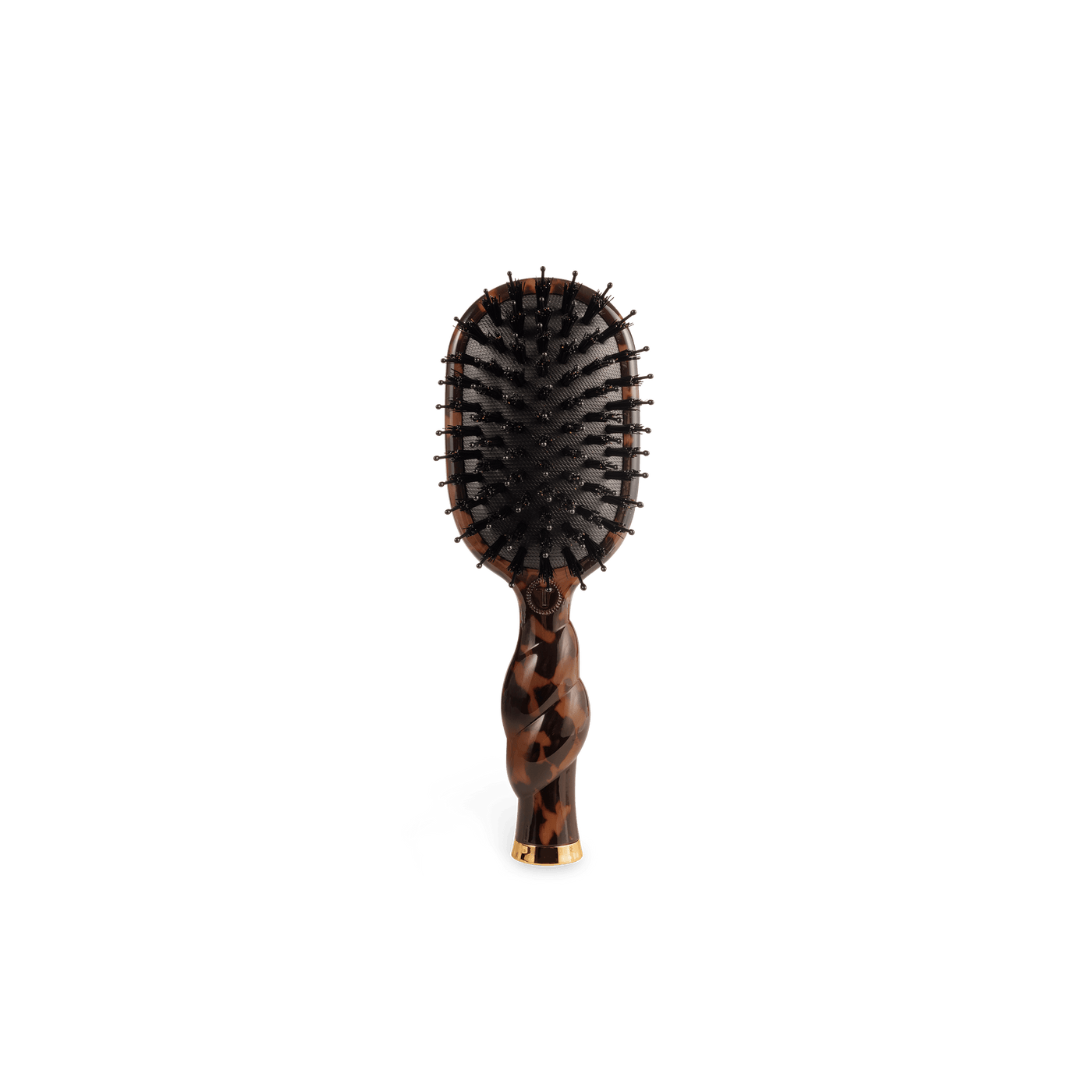 Mini Boar Bristle Hair Brush - Tortoise