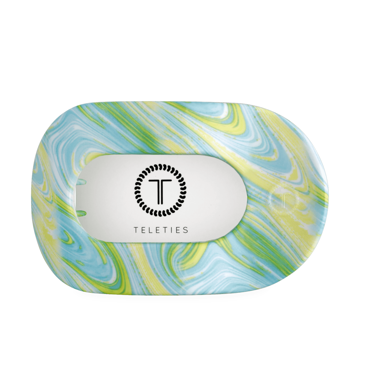 By the Sea Shore Large Flat Round Hair Clip