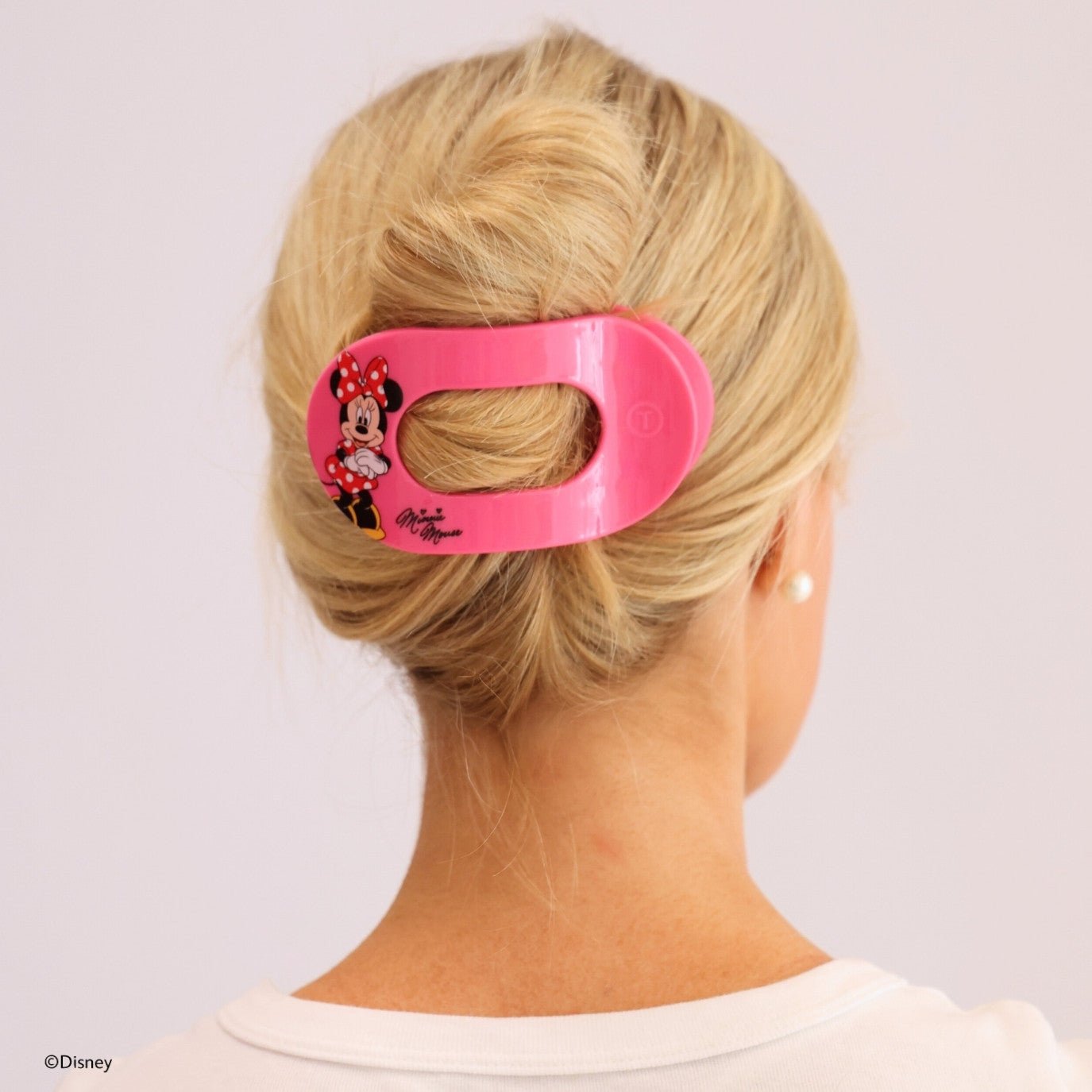 Minnie Mouse Large Flat Round Hair Clip