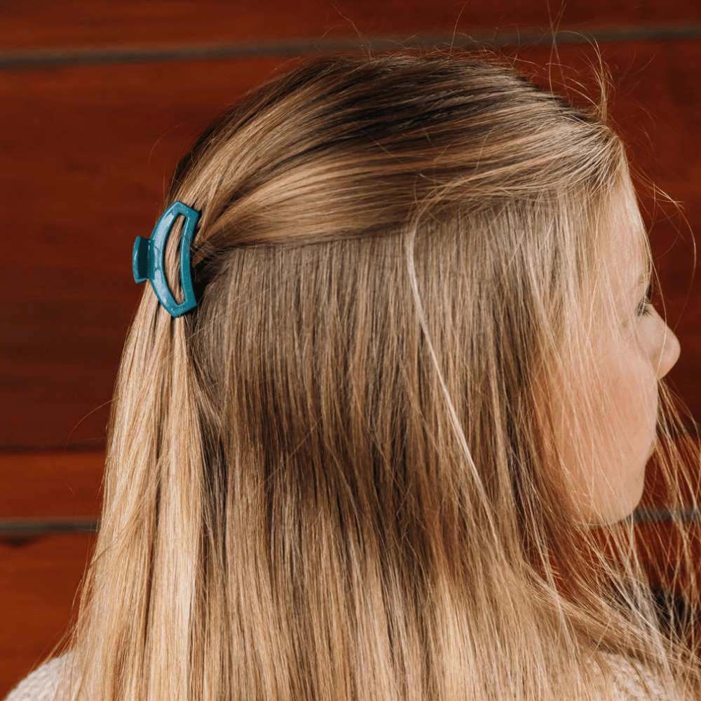 Open Teal With It Tiny Hair Clip