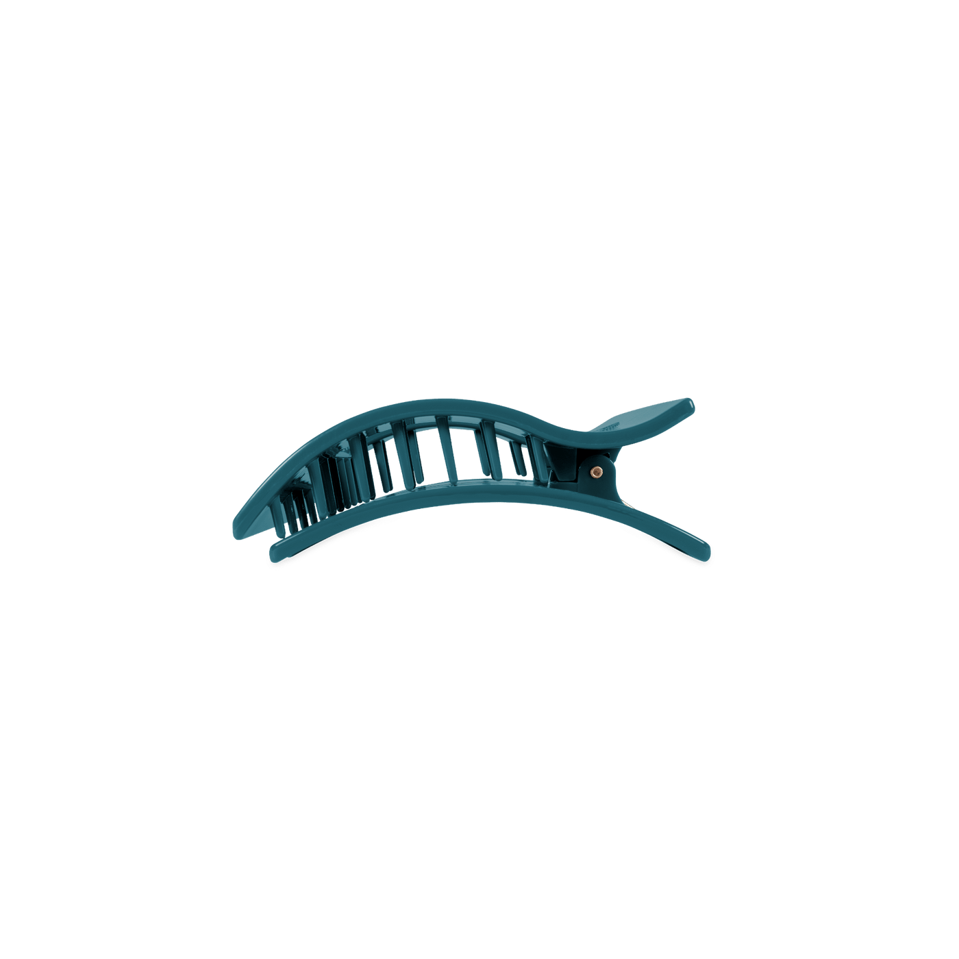 Teal With It Small Flat Rectangle Hair Clip