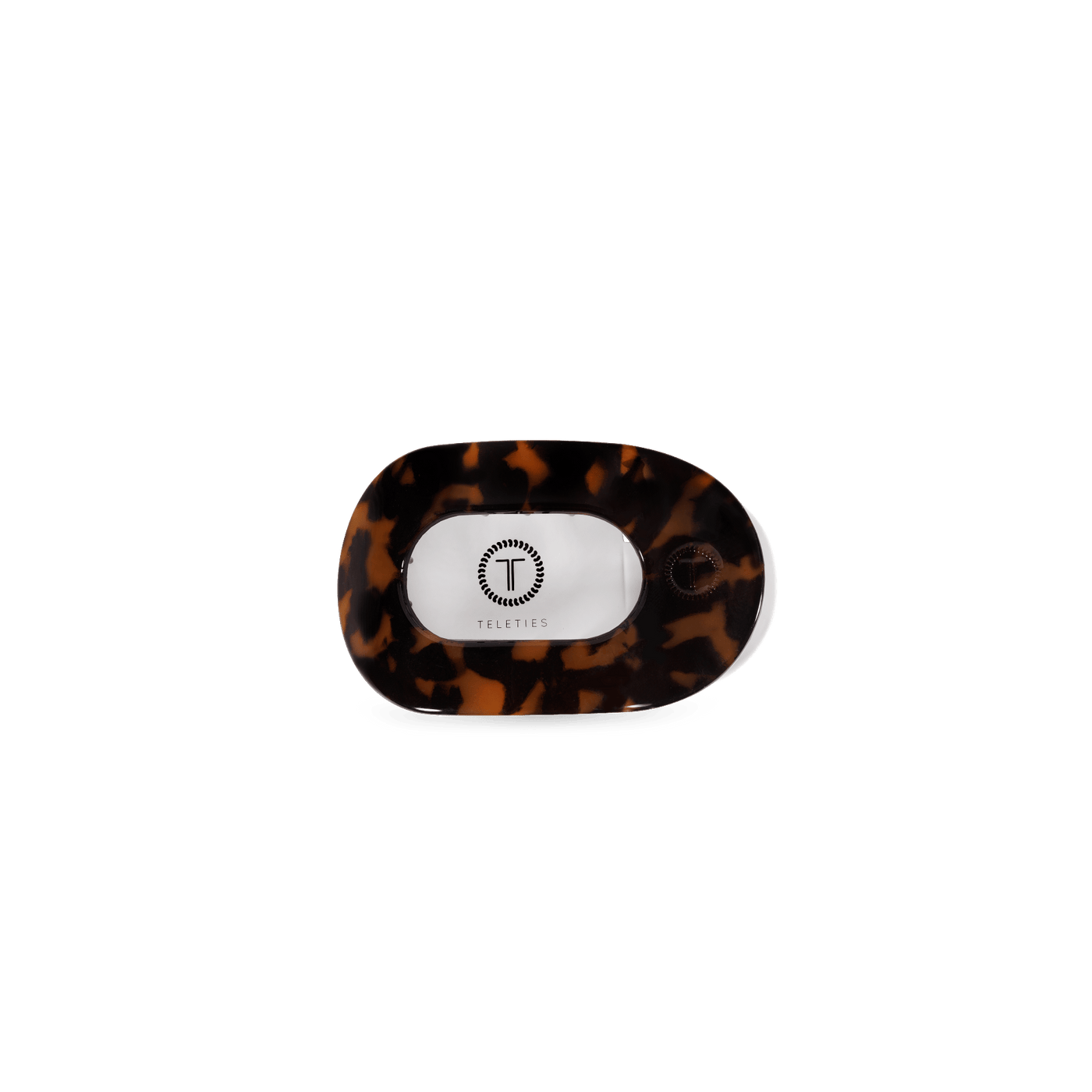 Tortoise Tiny Flat Round Clip